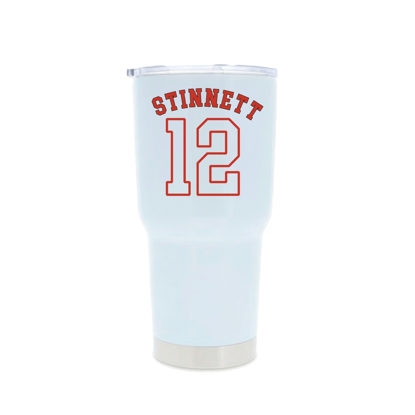 30oz Stainless Steel Tumbler — Shirsey Arch in White