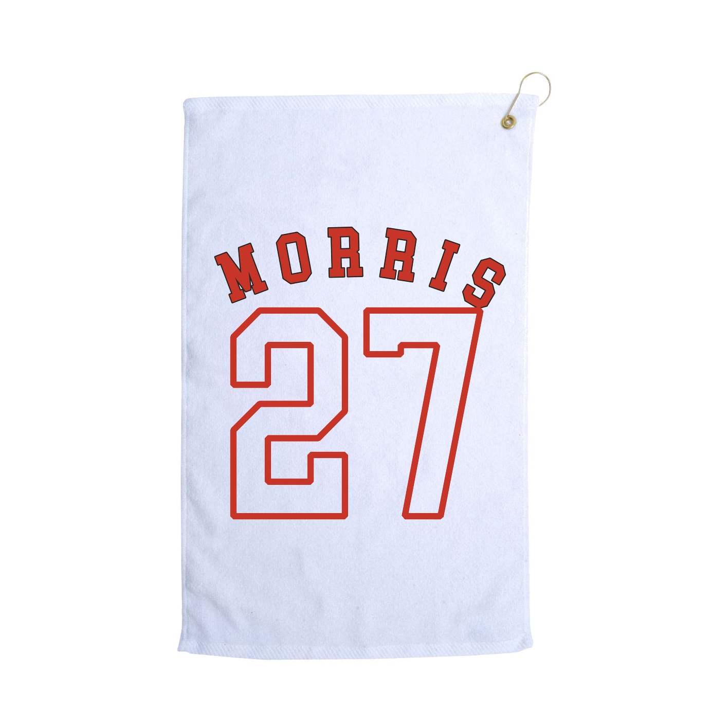 Golf Towel — Shirsey Arch in White