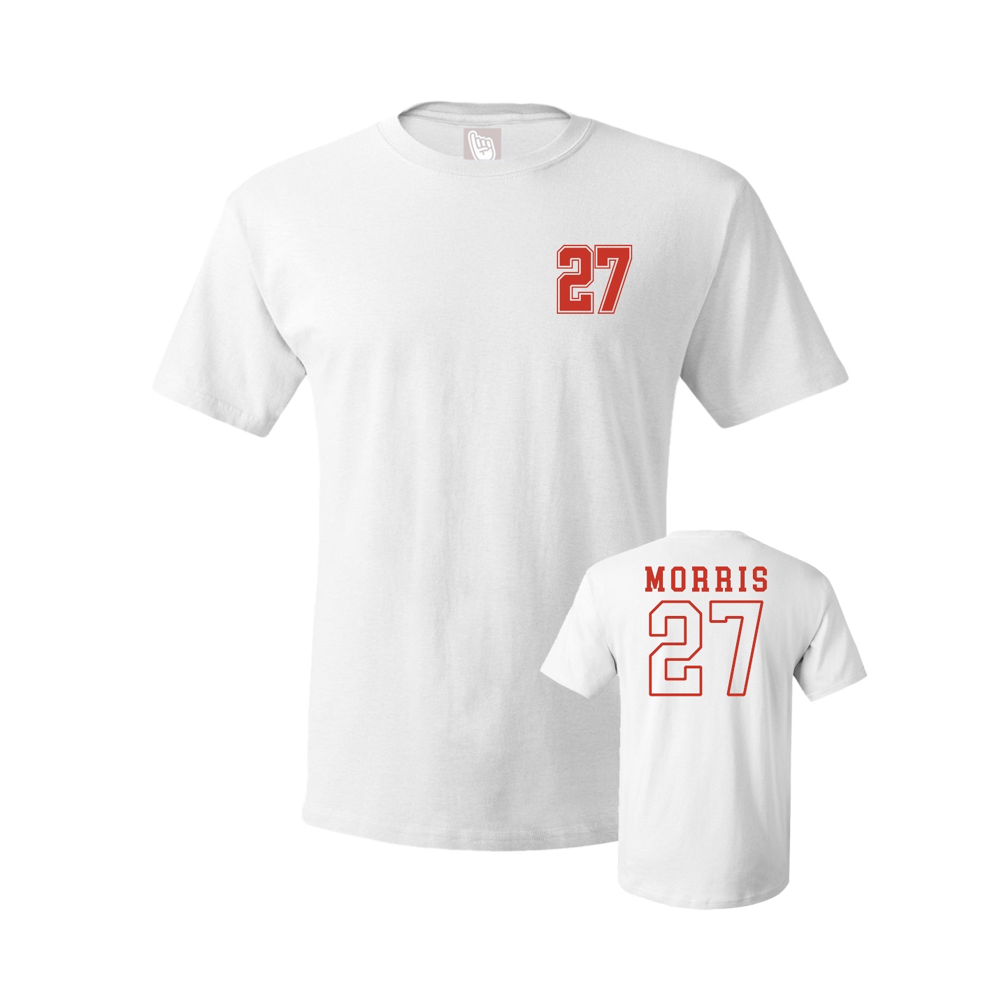Youth Tee — Chest Back in White