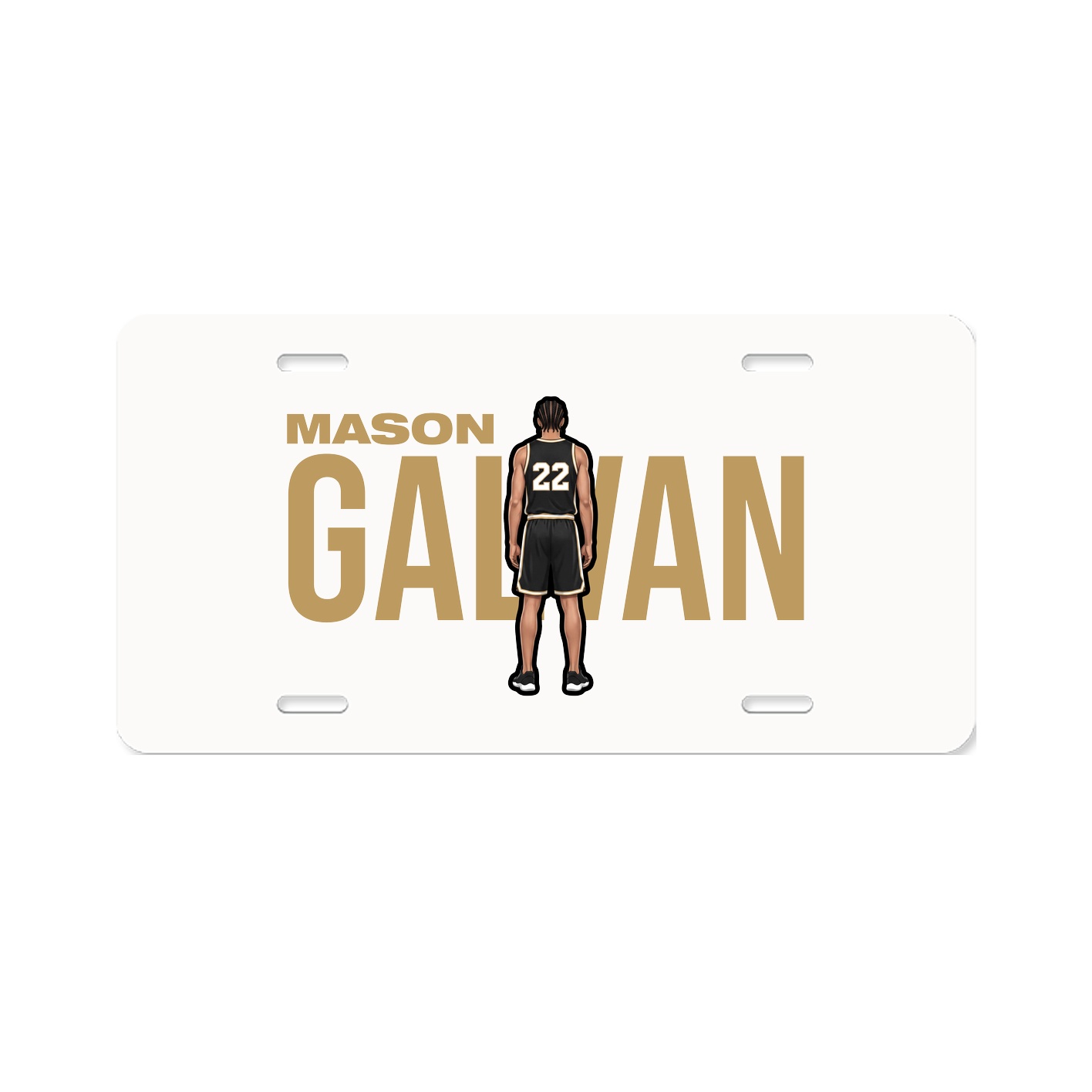 License Plate — Player Name in Classic