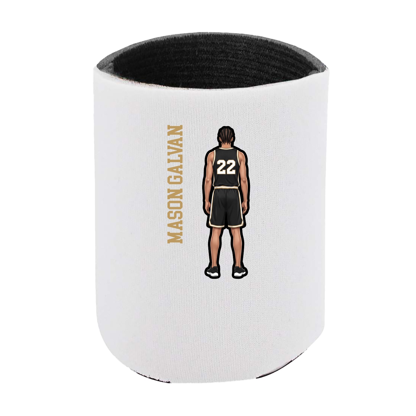 Can Holder — Name Vertical in White