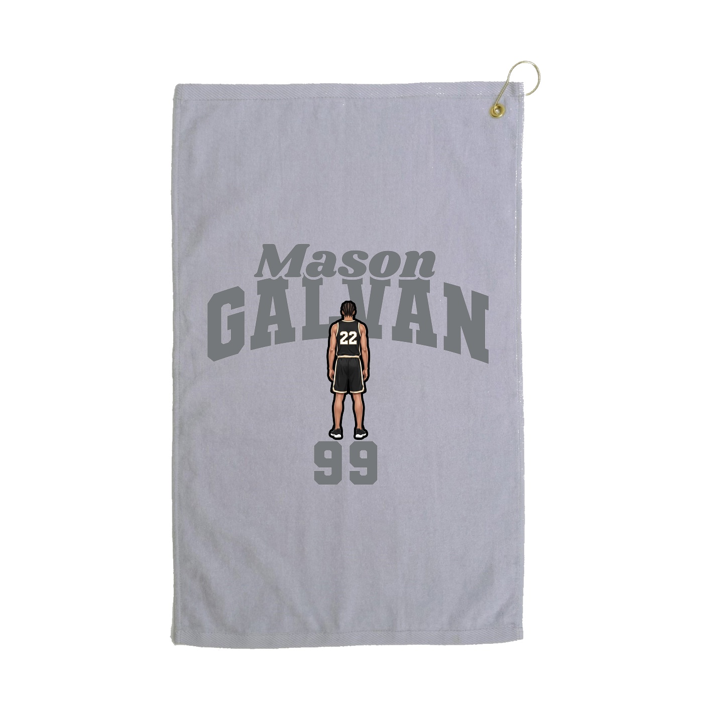 Golf Towel — Signature Arch in Grey
