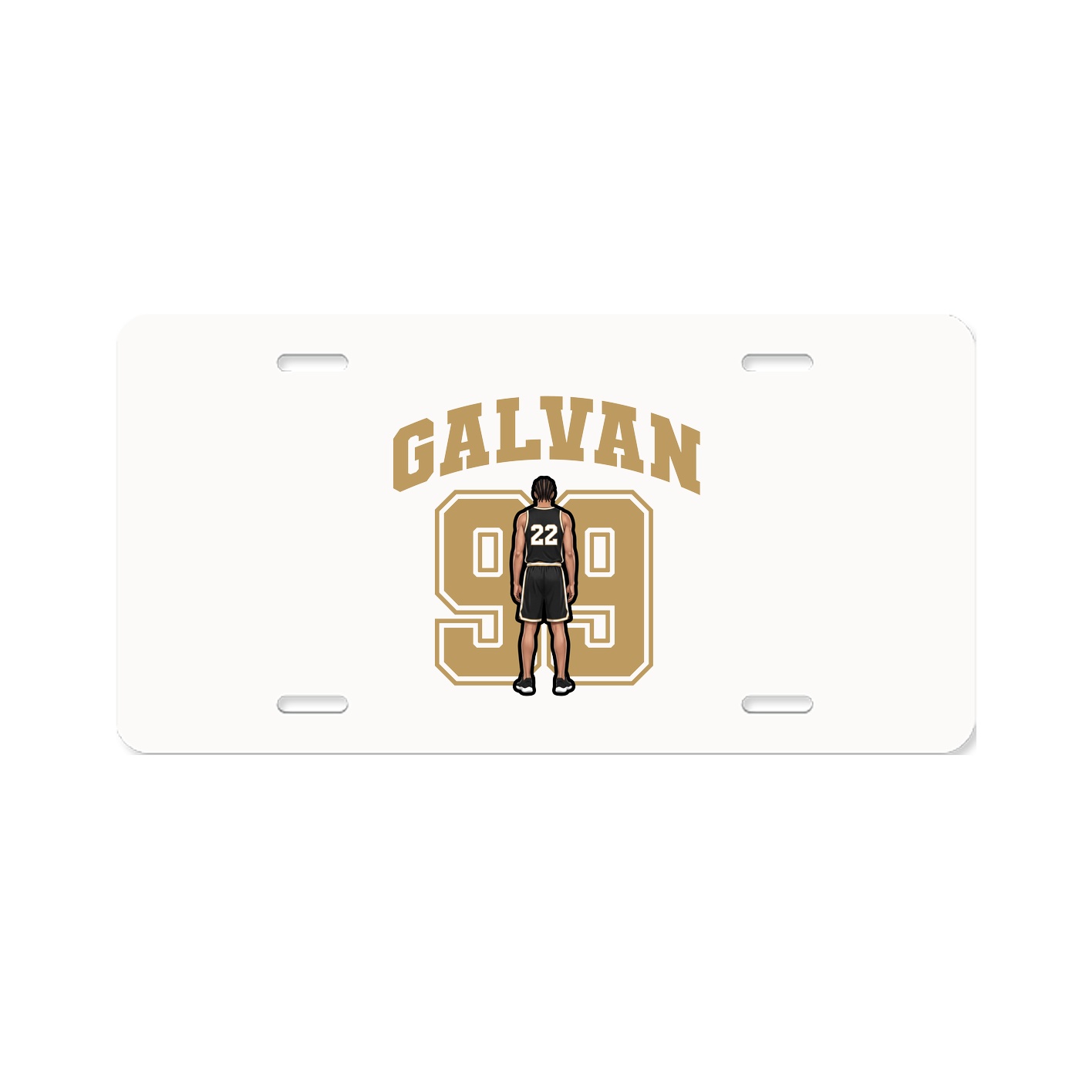 License Plate — Number in Classic