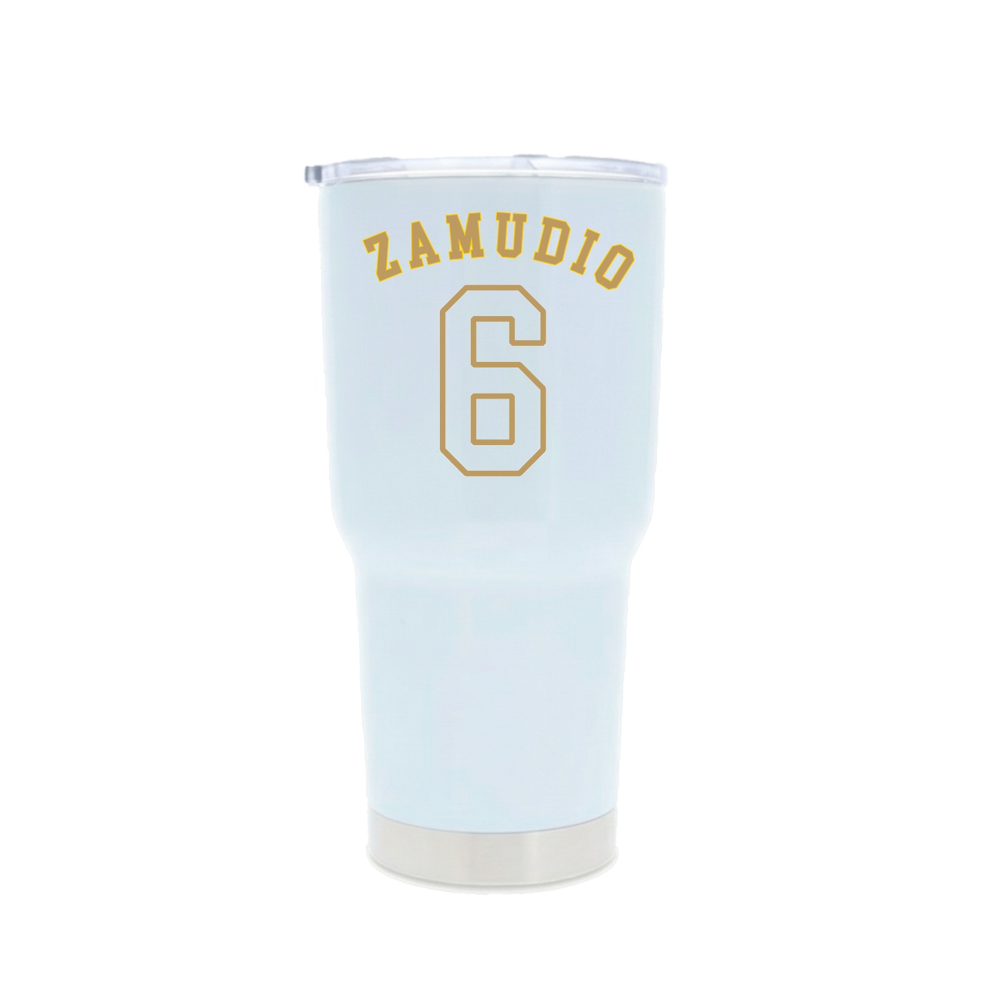 30oz Stainless Steel Tumbler — Shirsey Arch in White