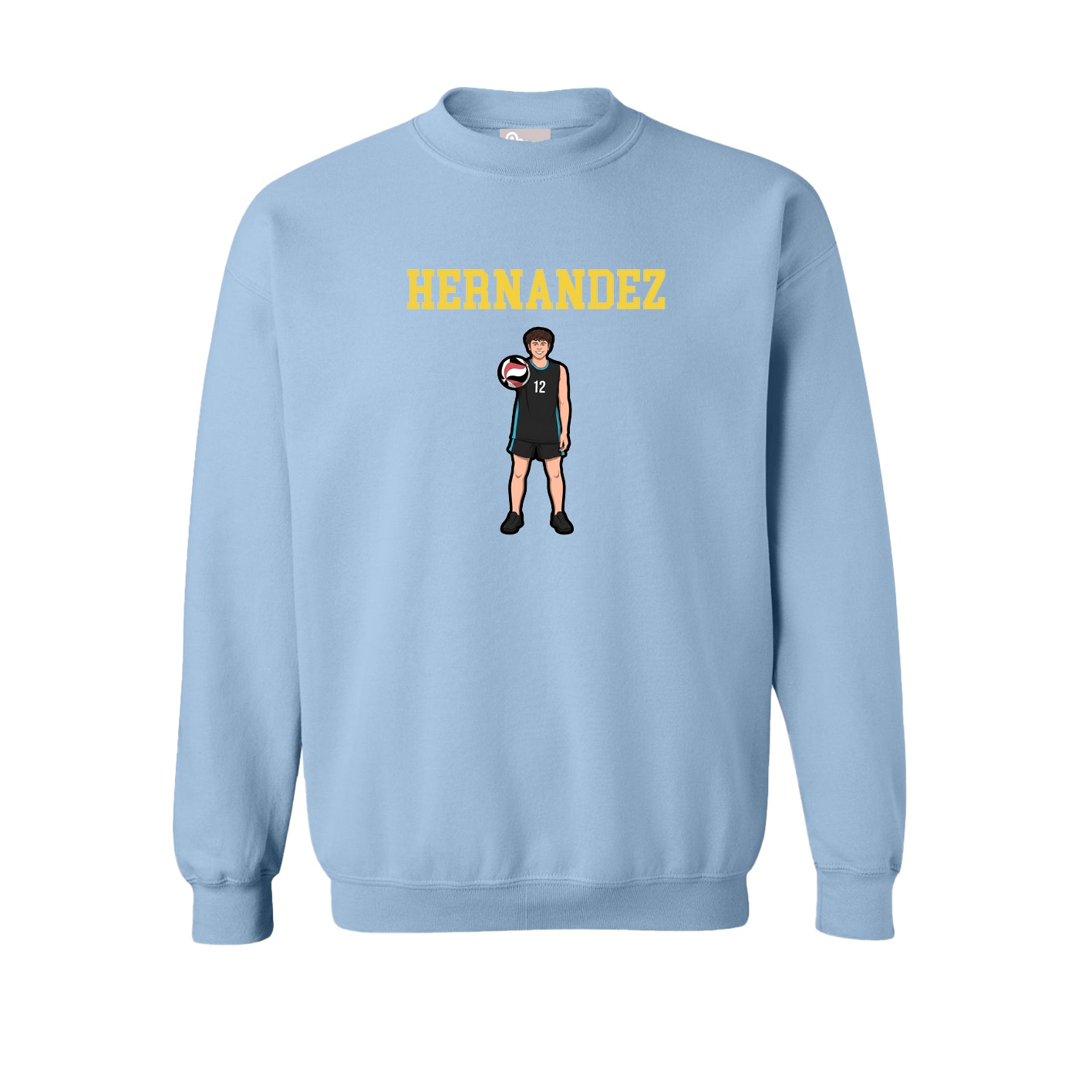 Fleece Crew — Shirsey in Light Blue