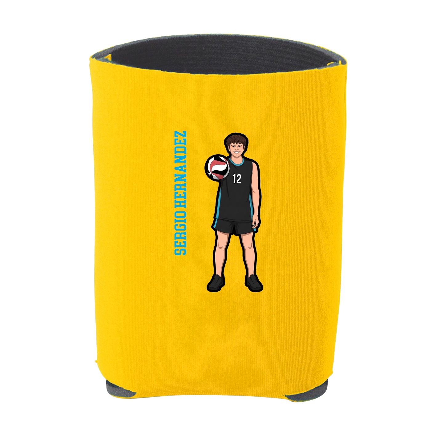 Can Holder — Name Vertical in Yellow