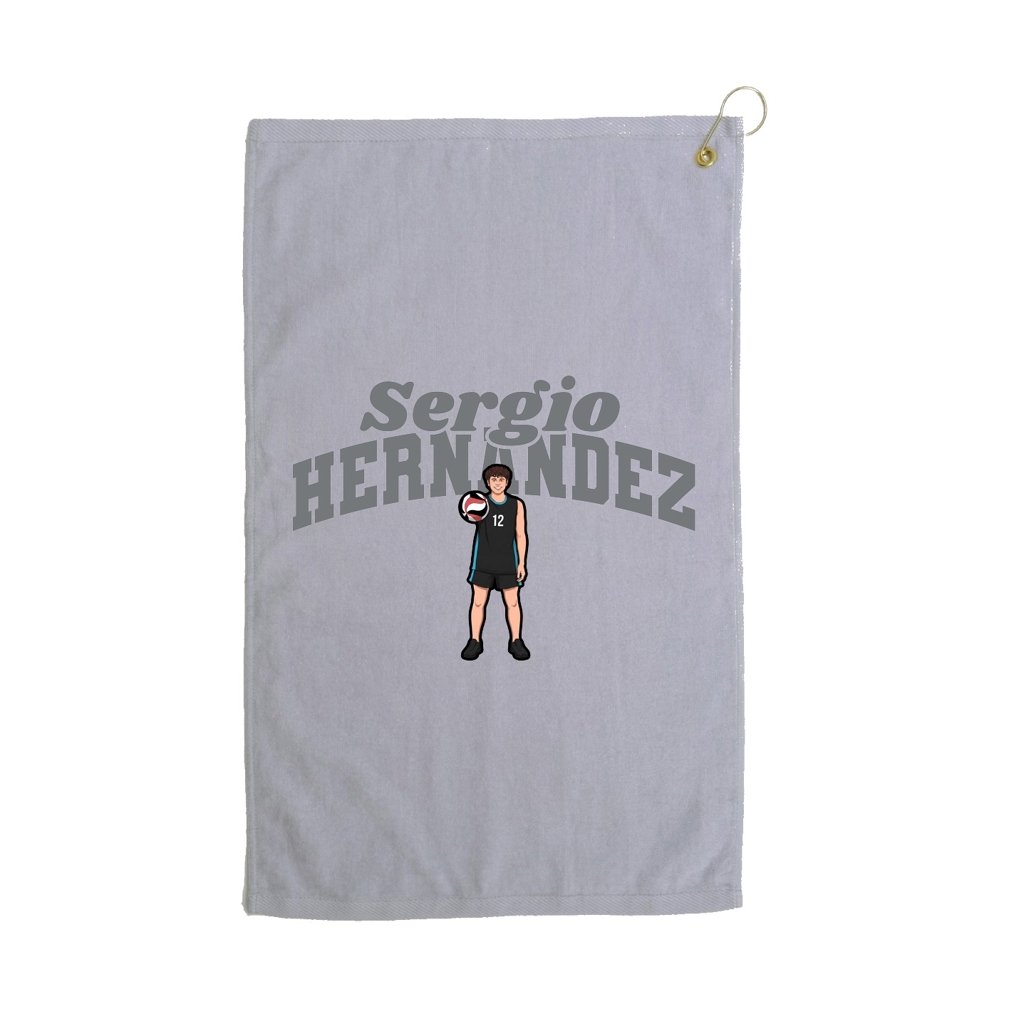 Golf Towel — Signature Arch in Grey