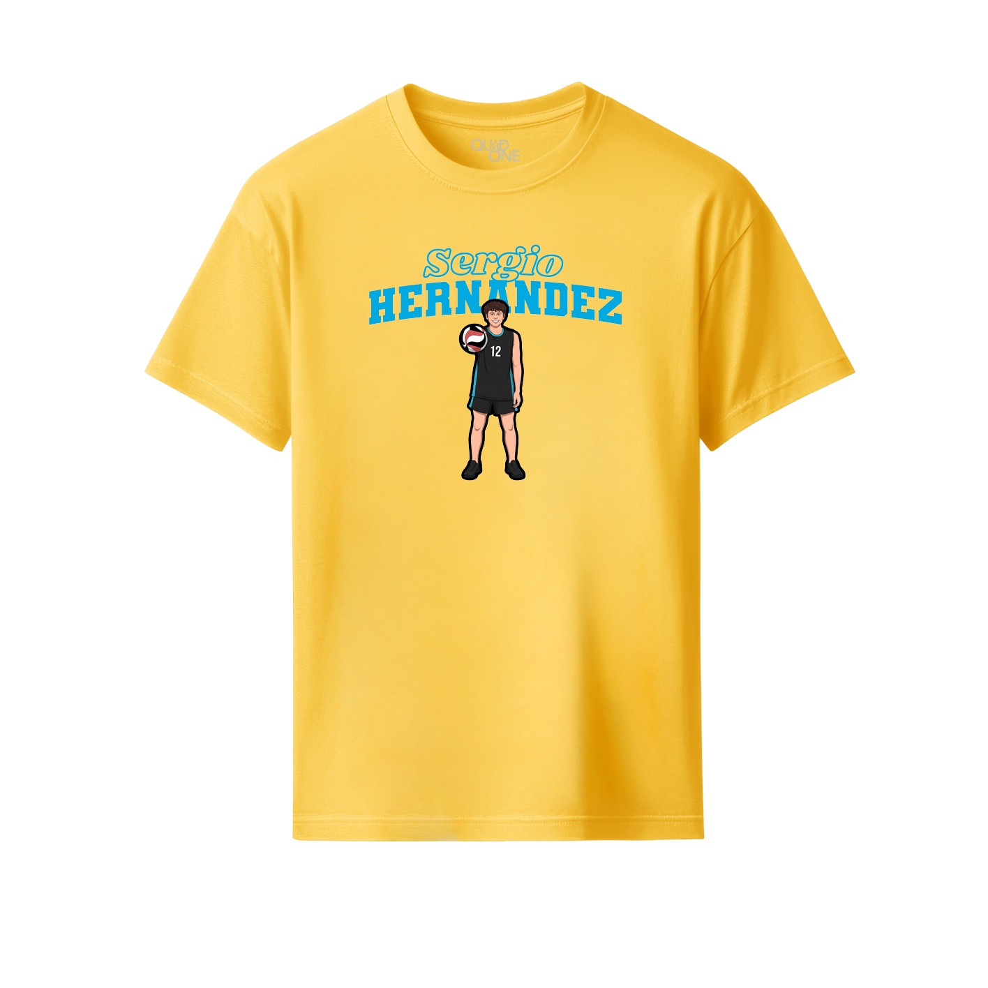 Youth Tee — Name Arch in Yellow