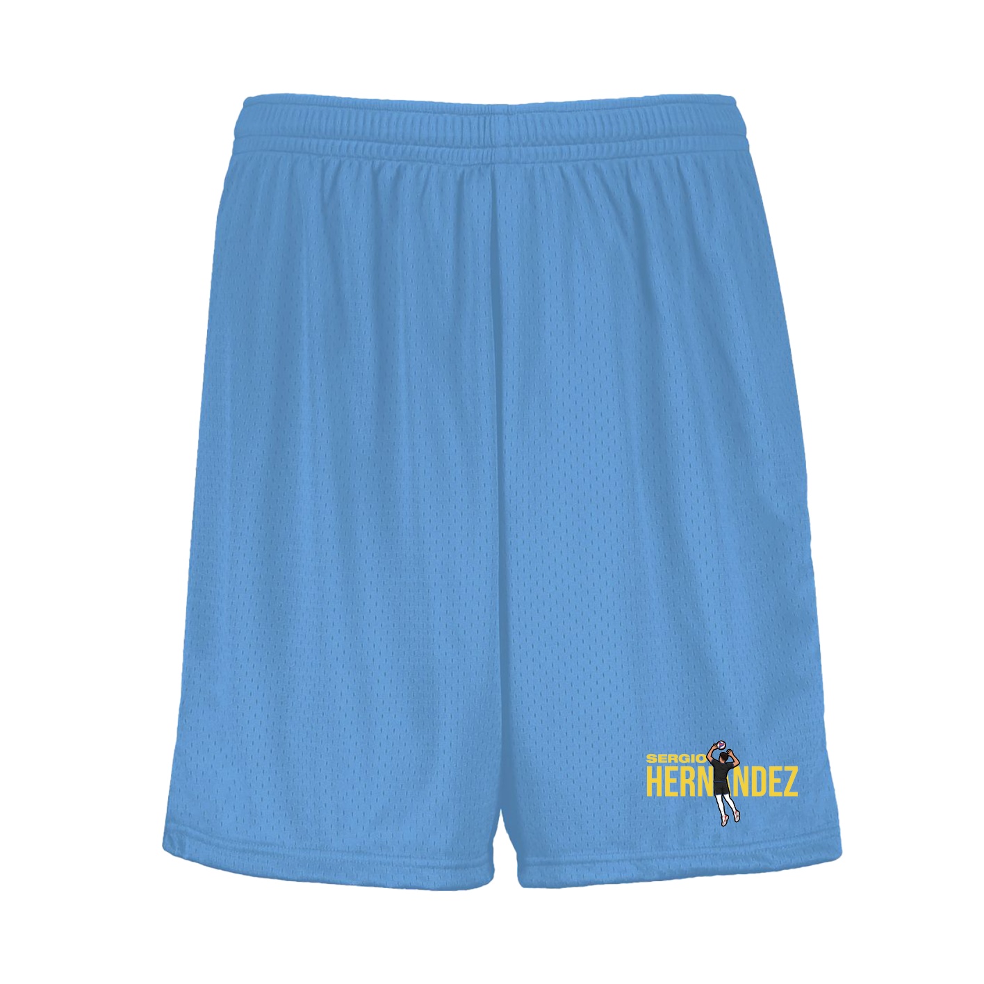 Shorts — Player Name in Light Blue