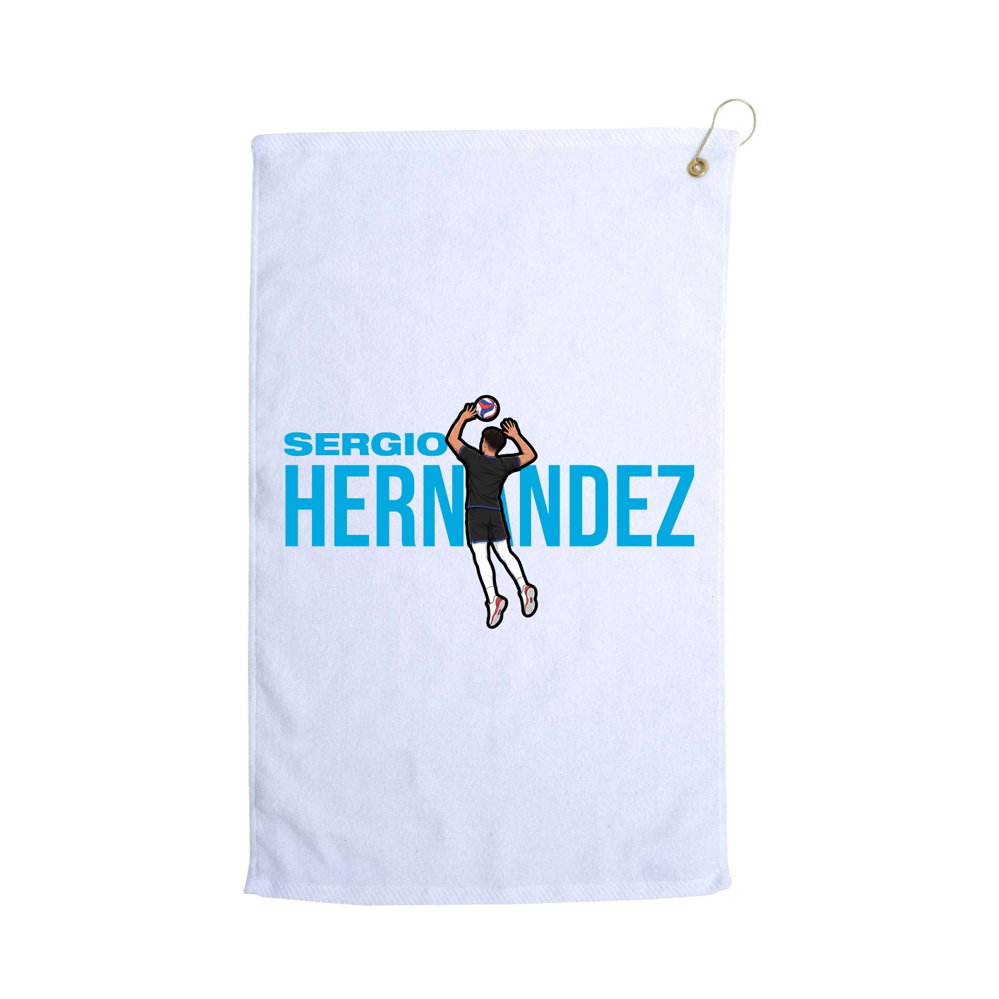 Golf Towel — Player Name in White
