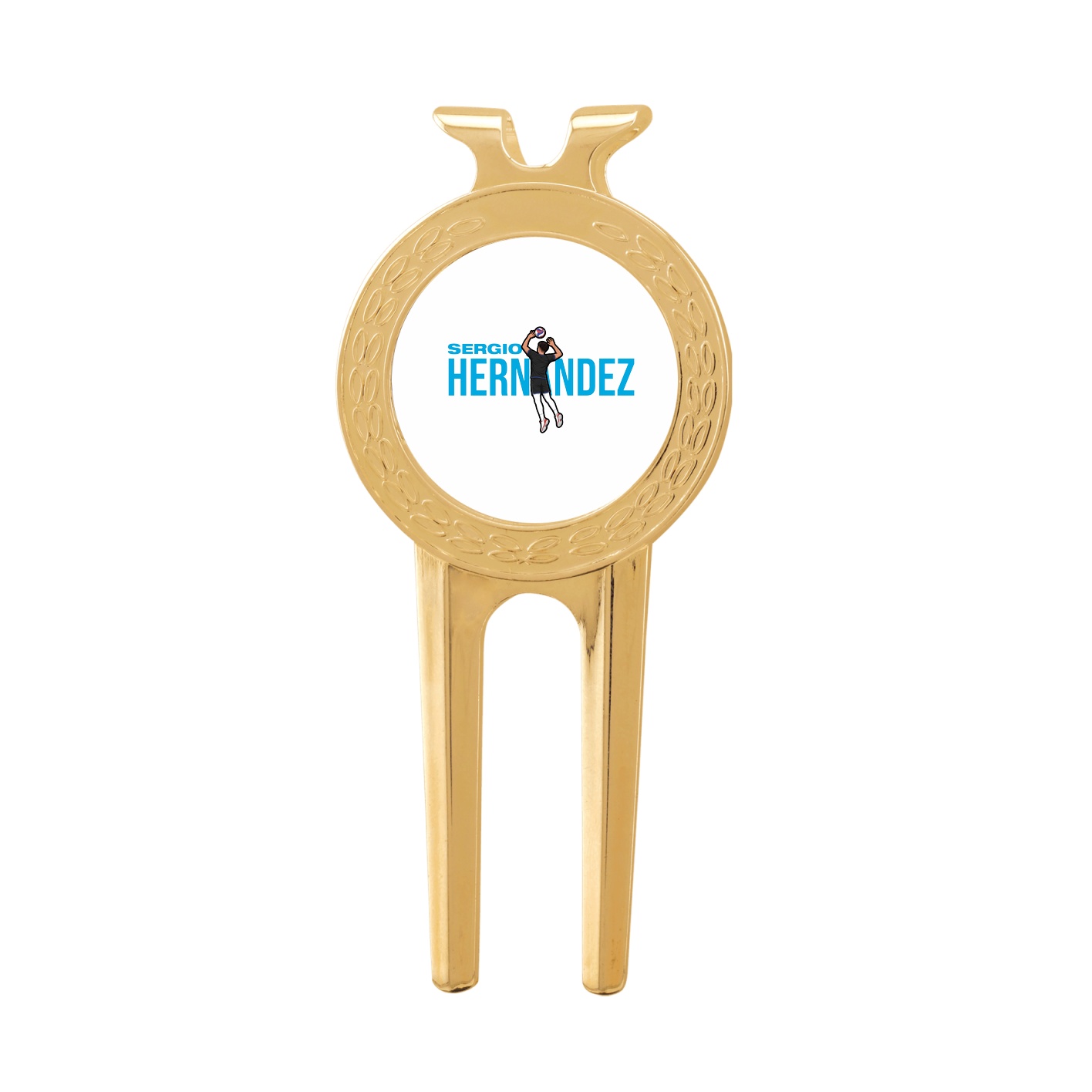 Divot Tool with Ball Marker — Player Name in Classic
