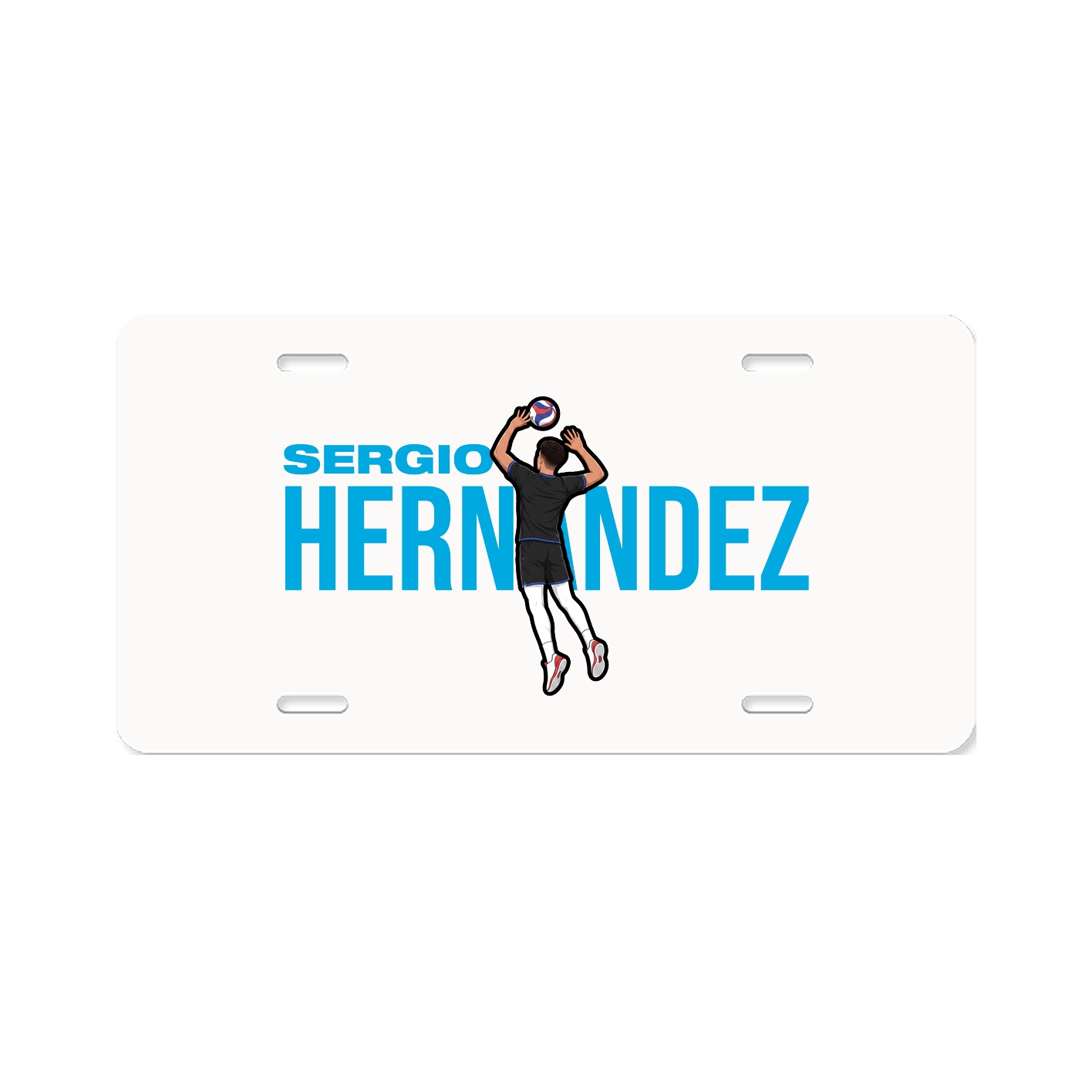 License Plate — Player Name in Classic