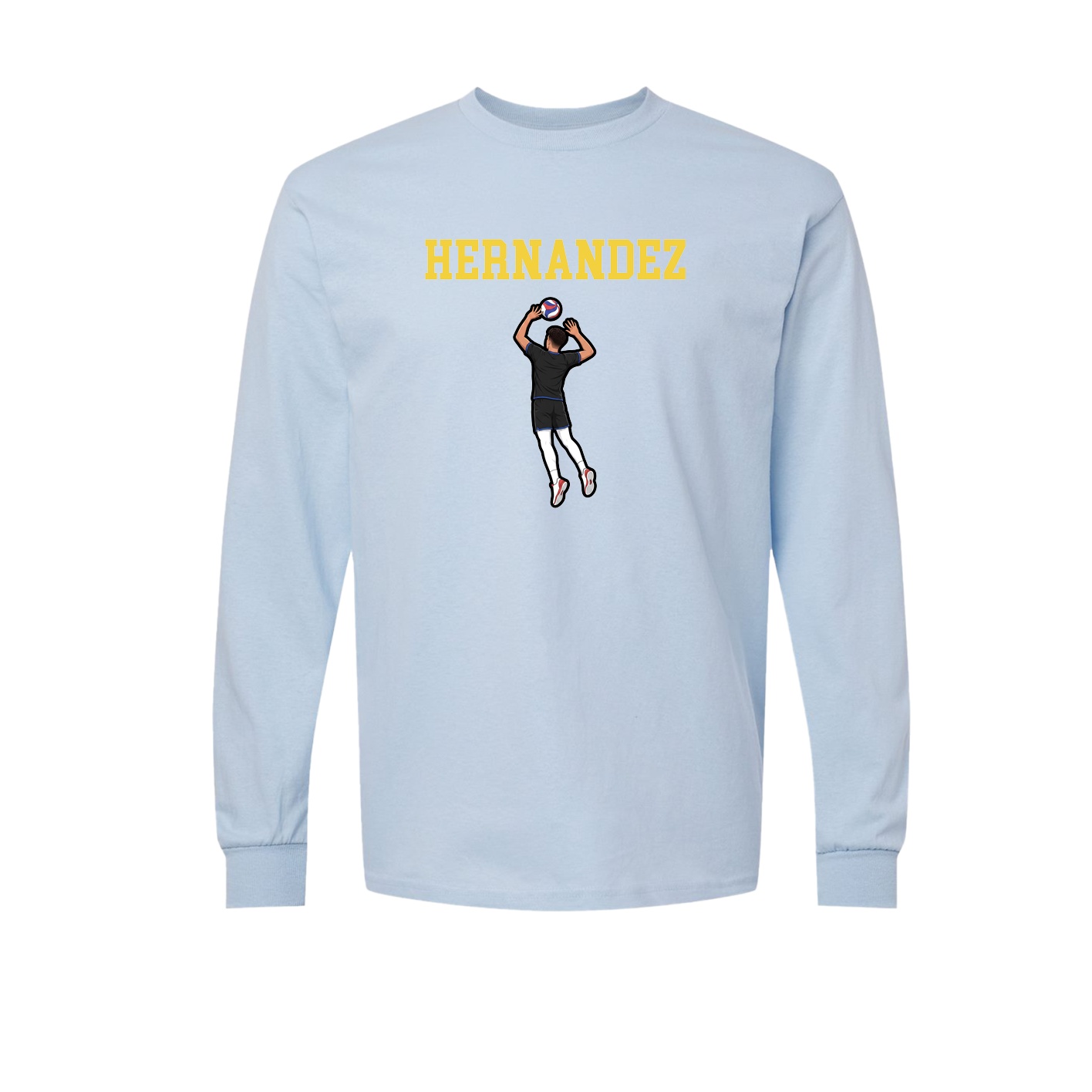 Long Sleeve Tee — Shirsey in Light Blue