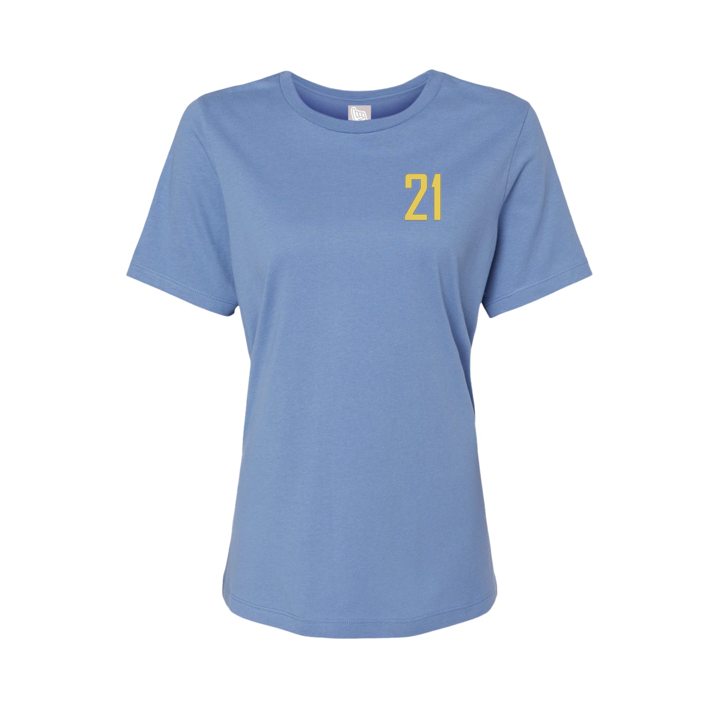 Fitted Women's Tee — Front Shirsy in Powder Blue