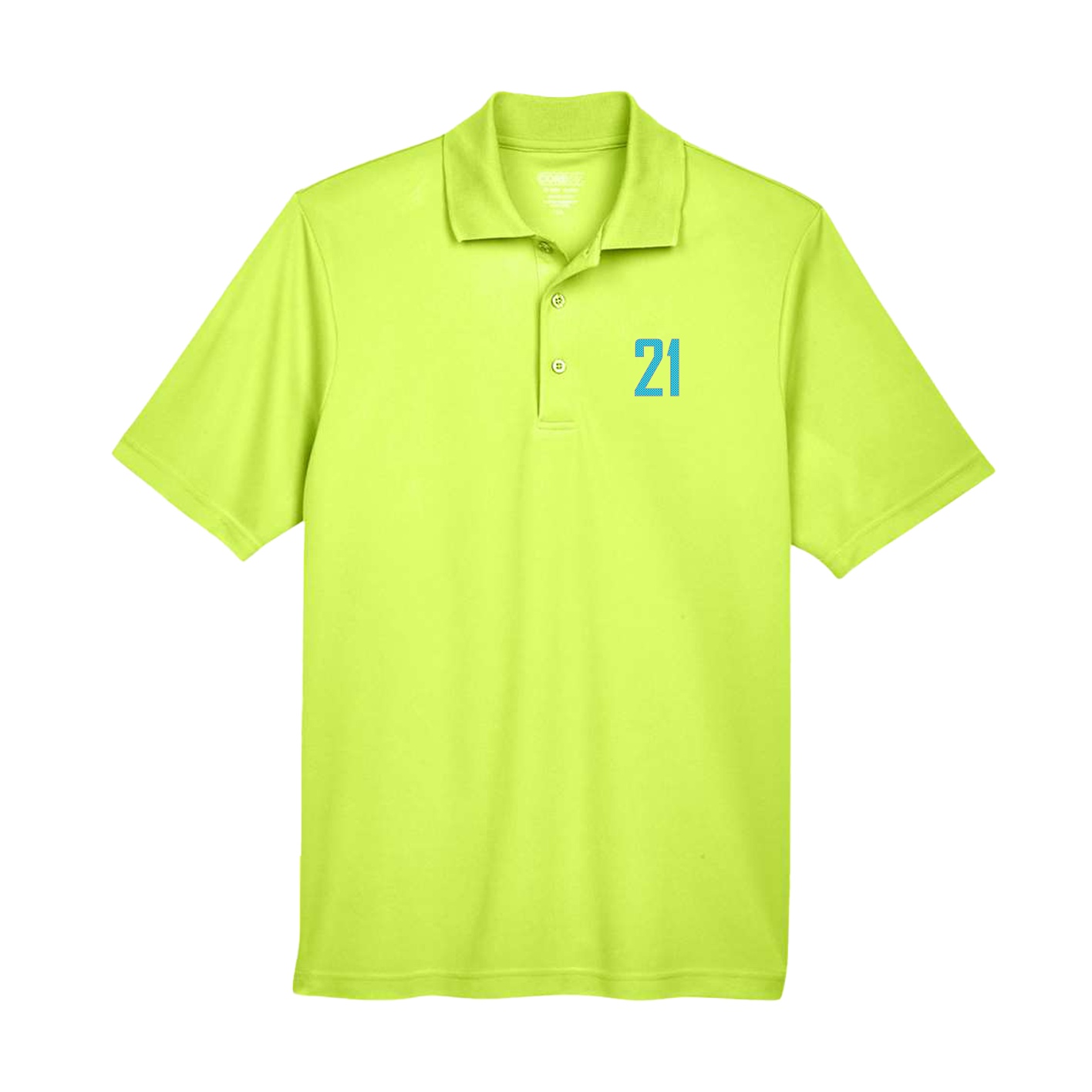 Performance Polo — Front Shirsy in Yellow