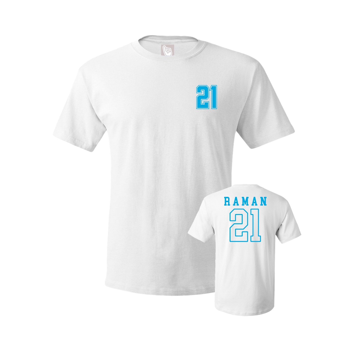 Youth Tee — Chest Back in White