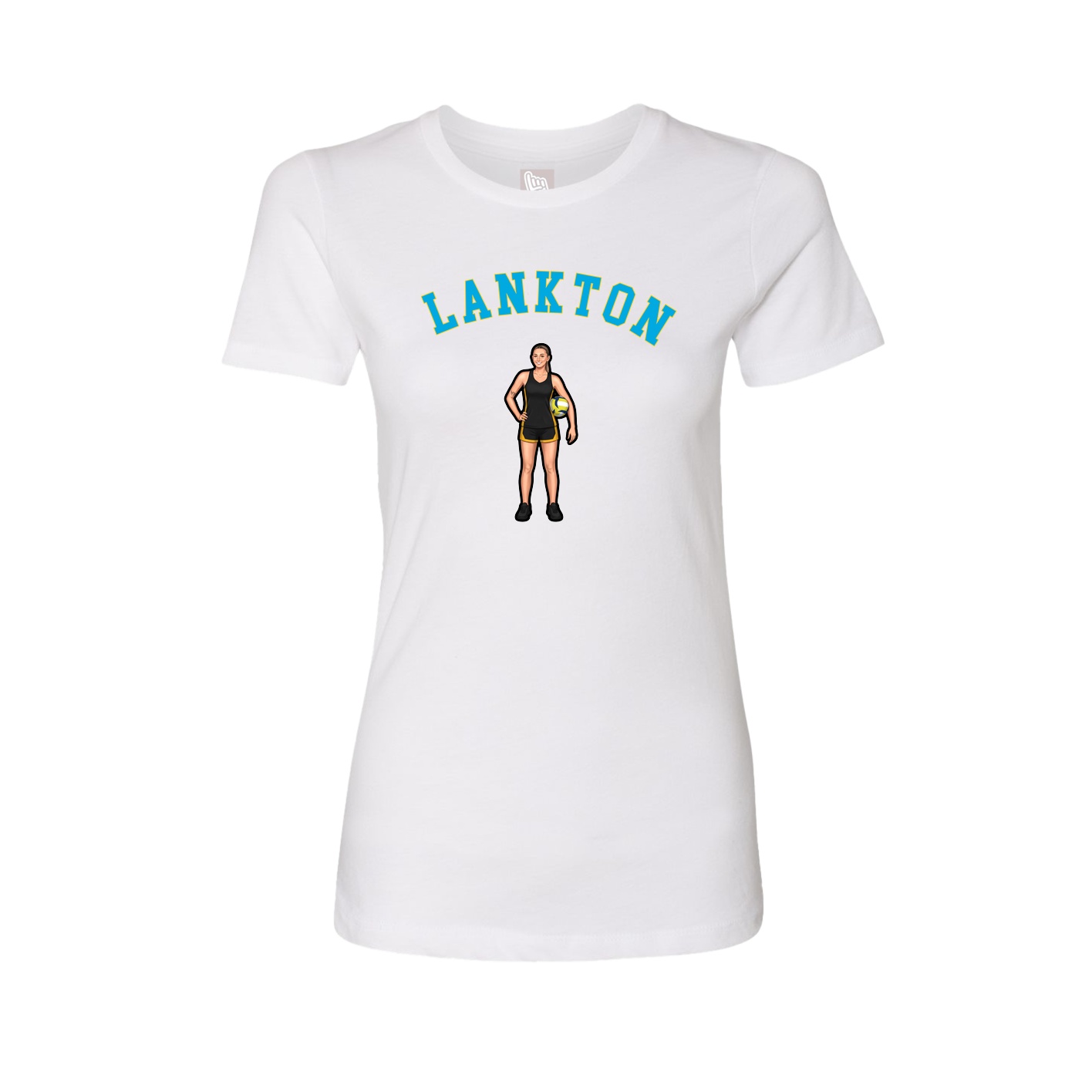 Fitted Women's Tee — Shirsey Arch in White