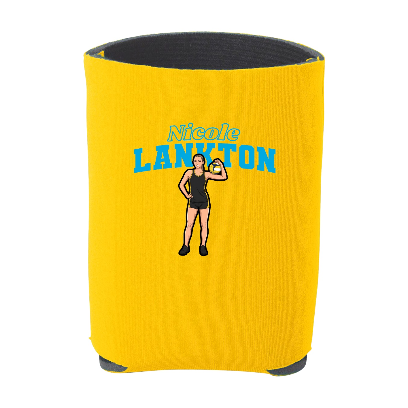 Can Holder — Name Arch in Yellow