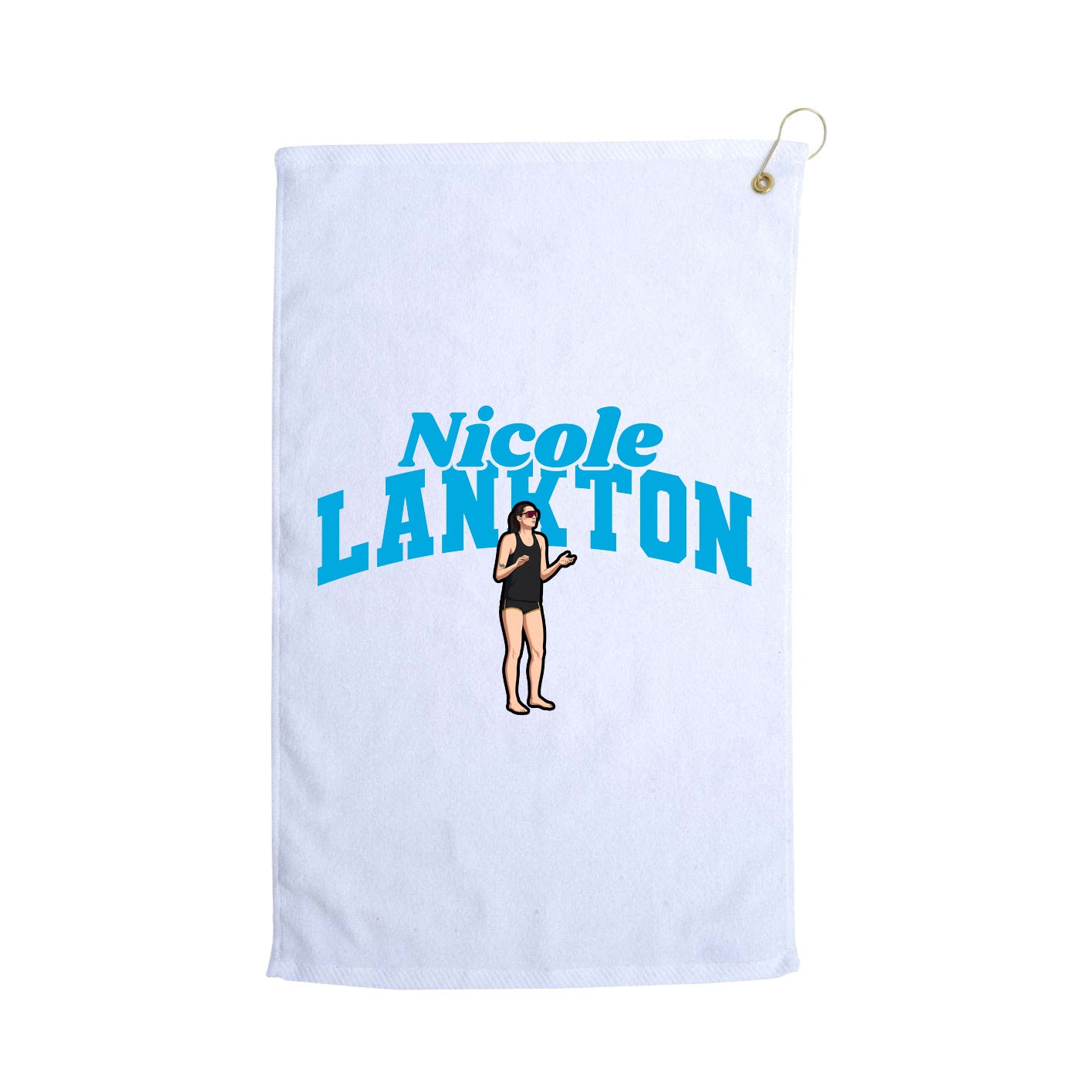 Golf Towel — Signature Arch in White