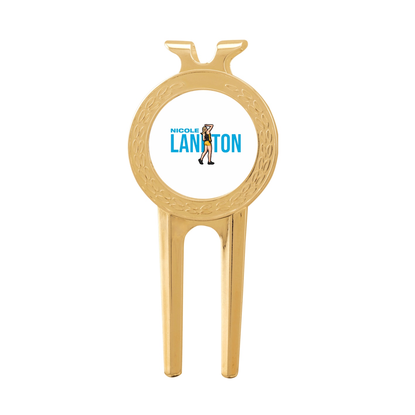 Divot Tool with Ball Marker — Player Name in Classic