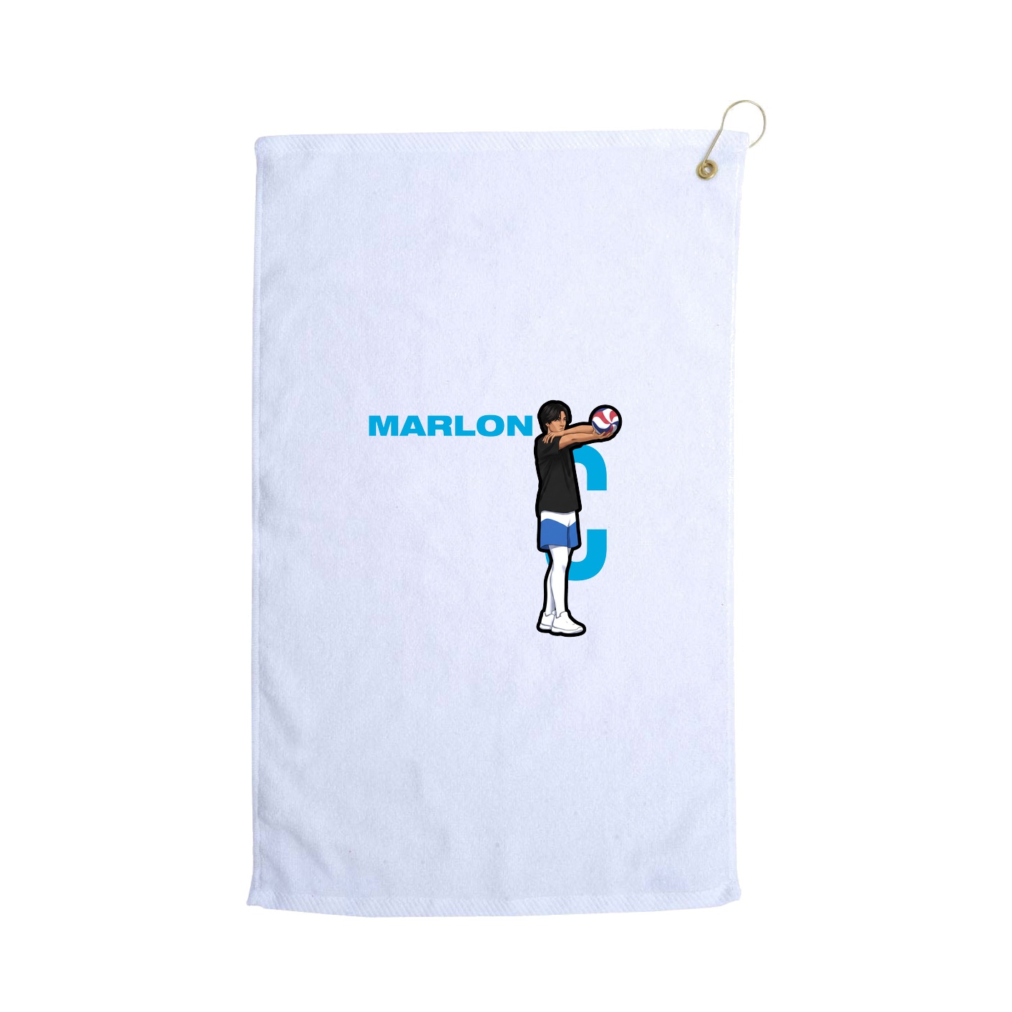Golf Towel — Player Name in White