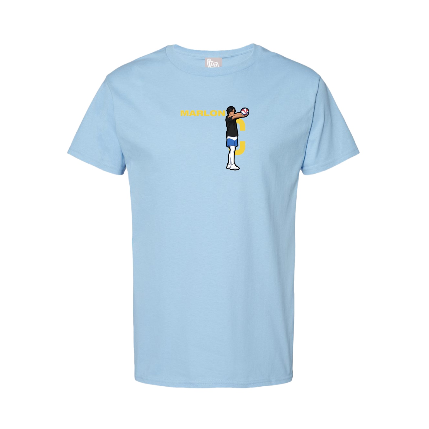 Tee — Player Name in Light Blue