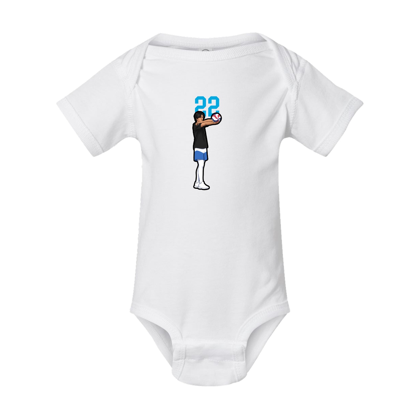 Baby Onesie — Number Top in White