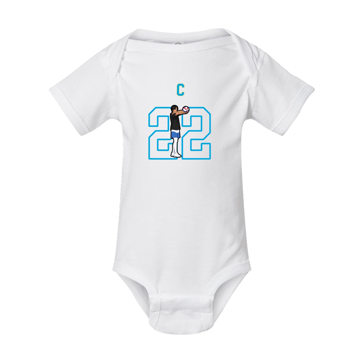 Baby Onesie — Shirsey Arch in White