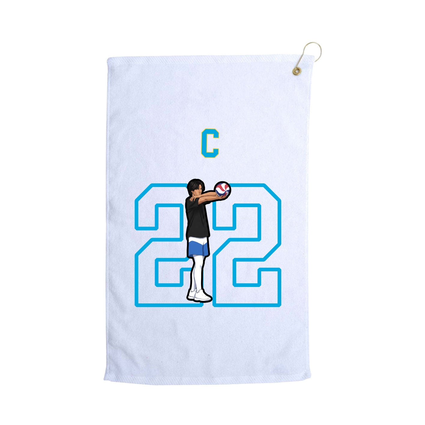 Golf Towel — Shirsey Arch in White
