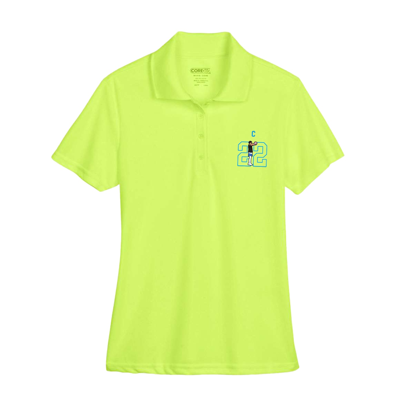 Womens Performance Polo — Shirsey Arch in Yellow