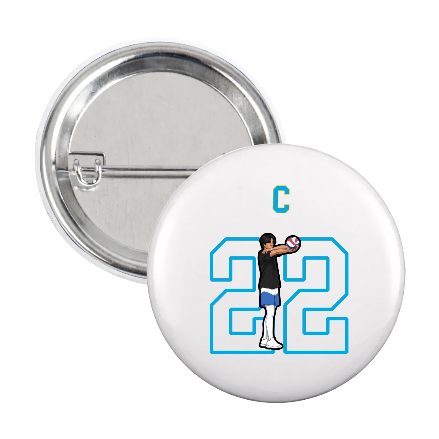 Game Day Button — Shirsey Arch in White
