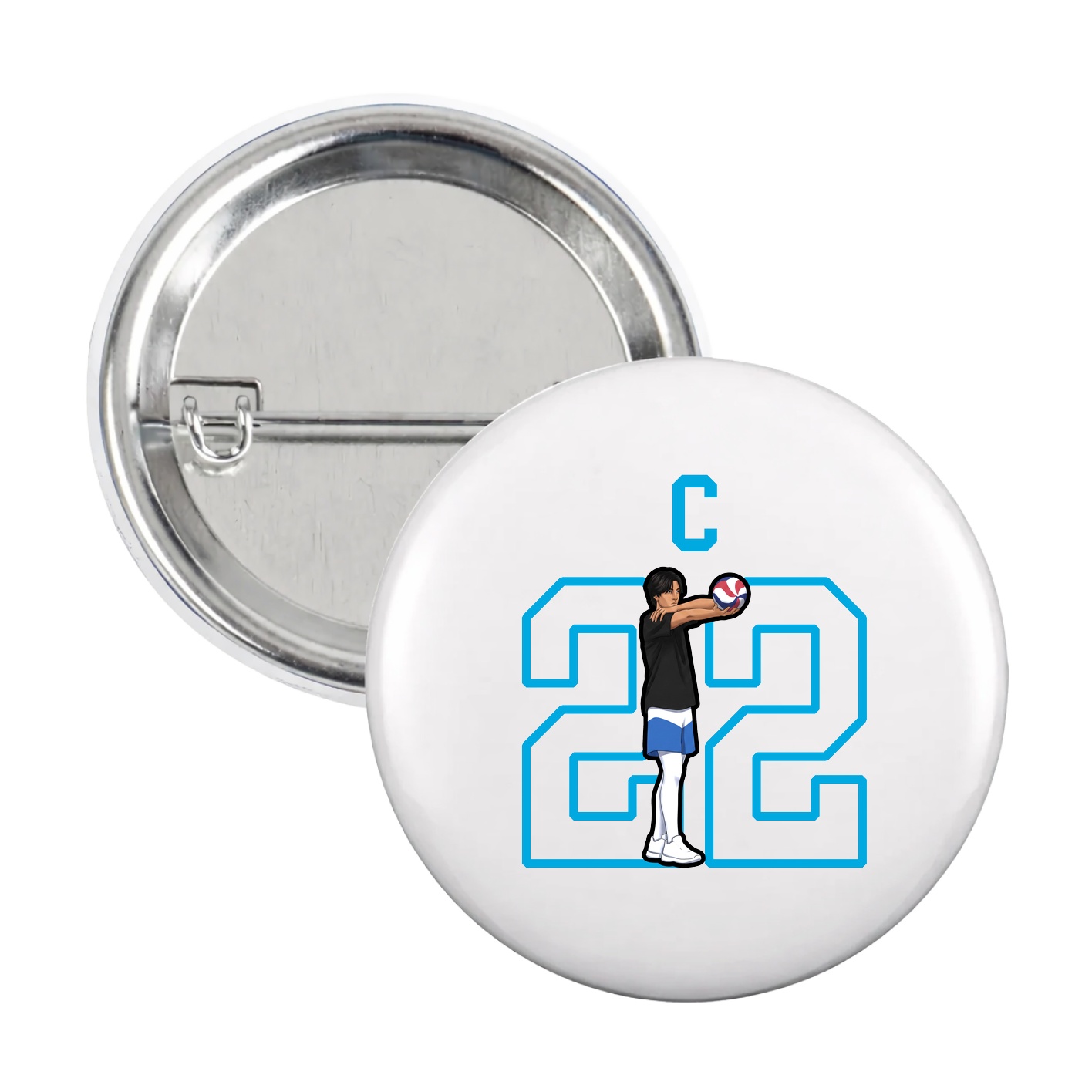 Game Day Button — Shirsey in White