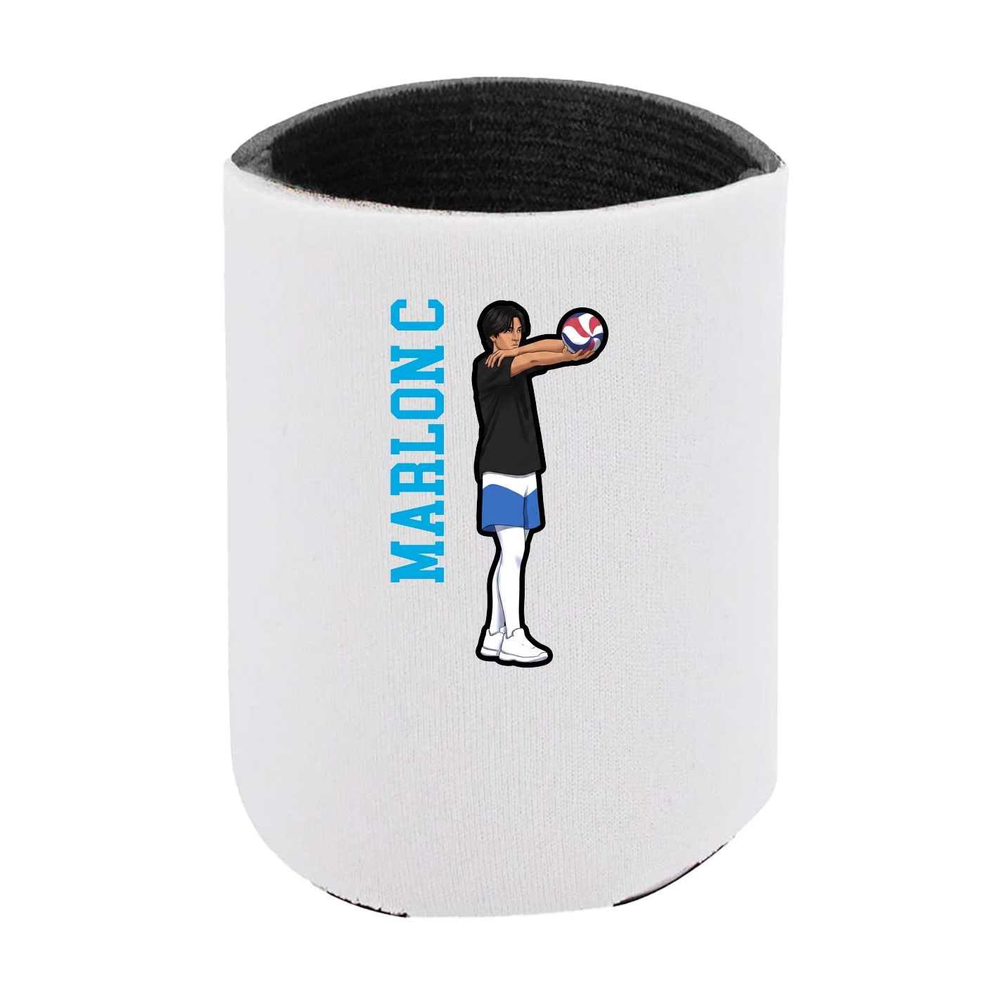 Can Holder — Name Vertical in White