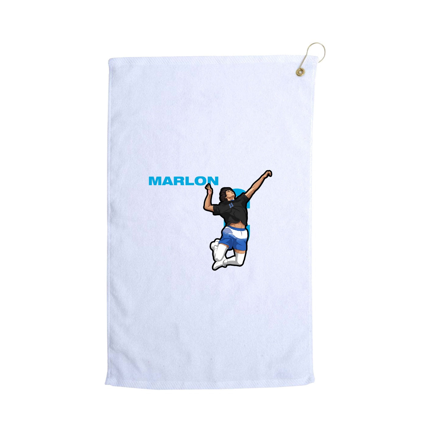 Golf Towel — Player Name in White