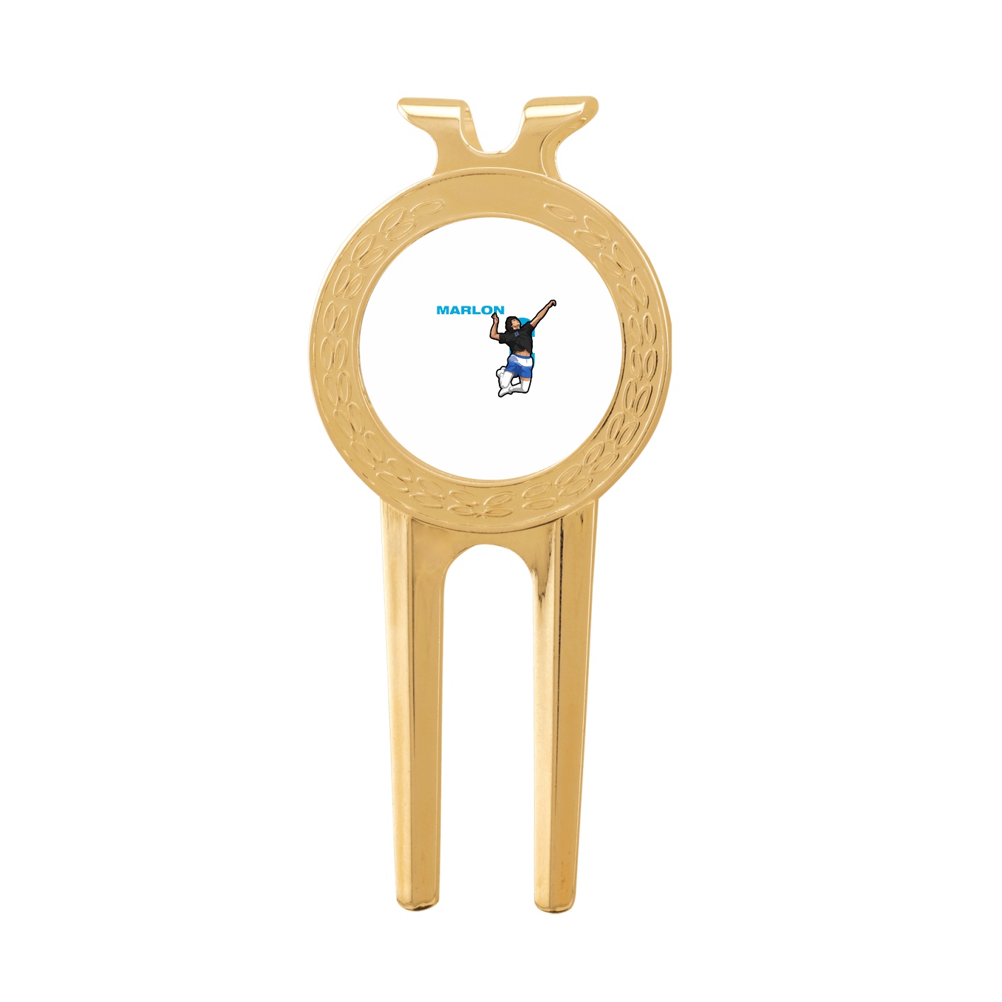 Divot Tool with Ball Marker — Player Name in Classic
