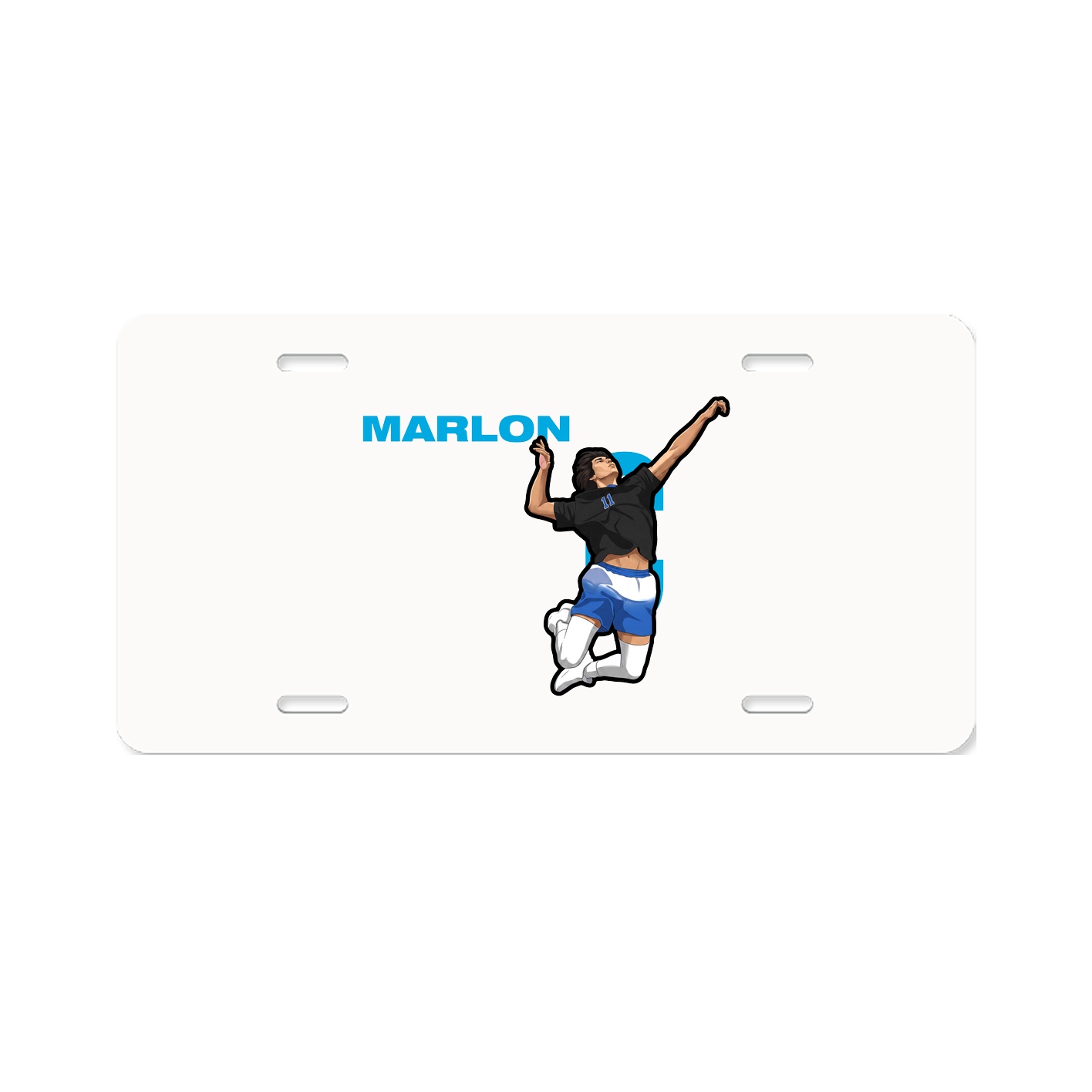 License Plate — Player Name in Classic