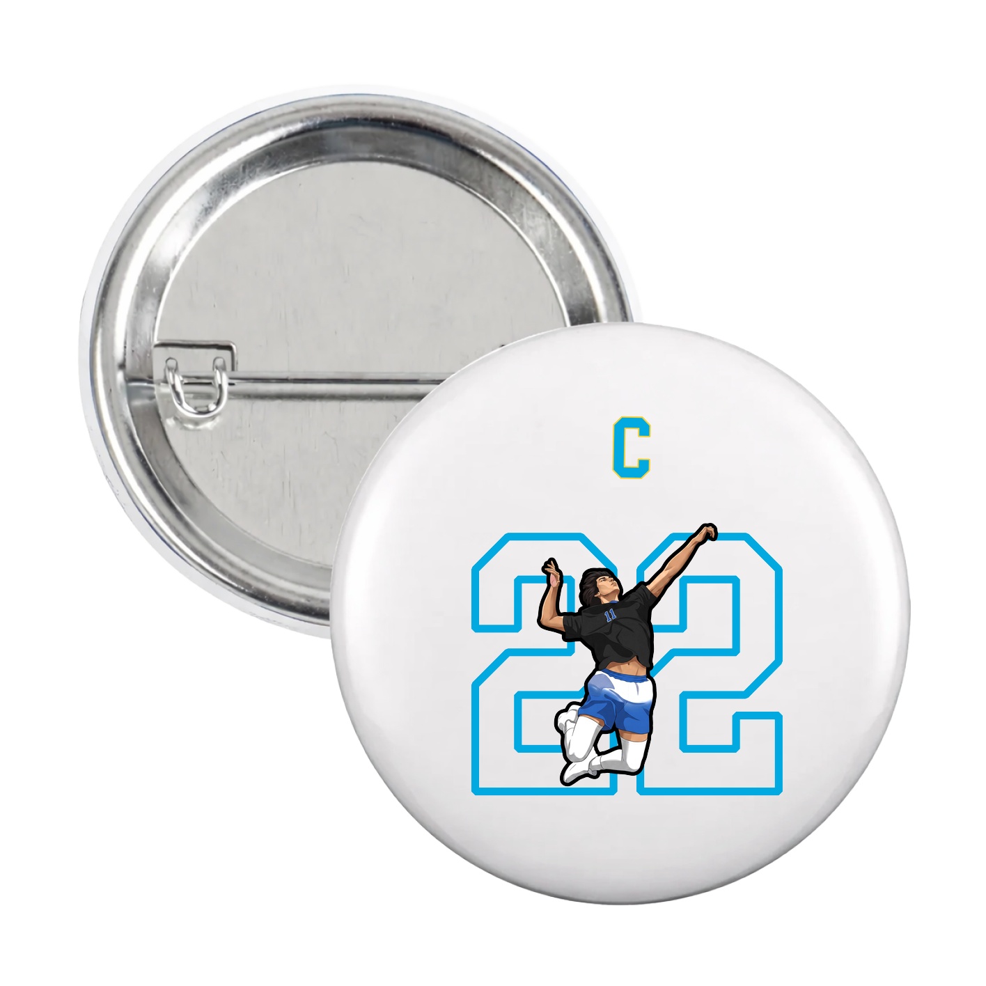 Game Day Button — Shirsey Arch in White