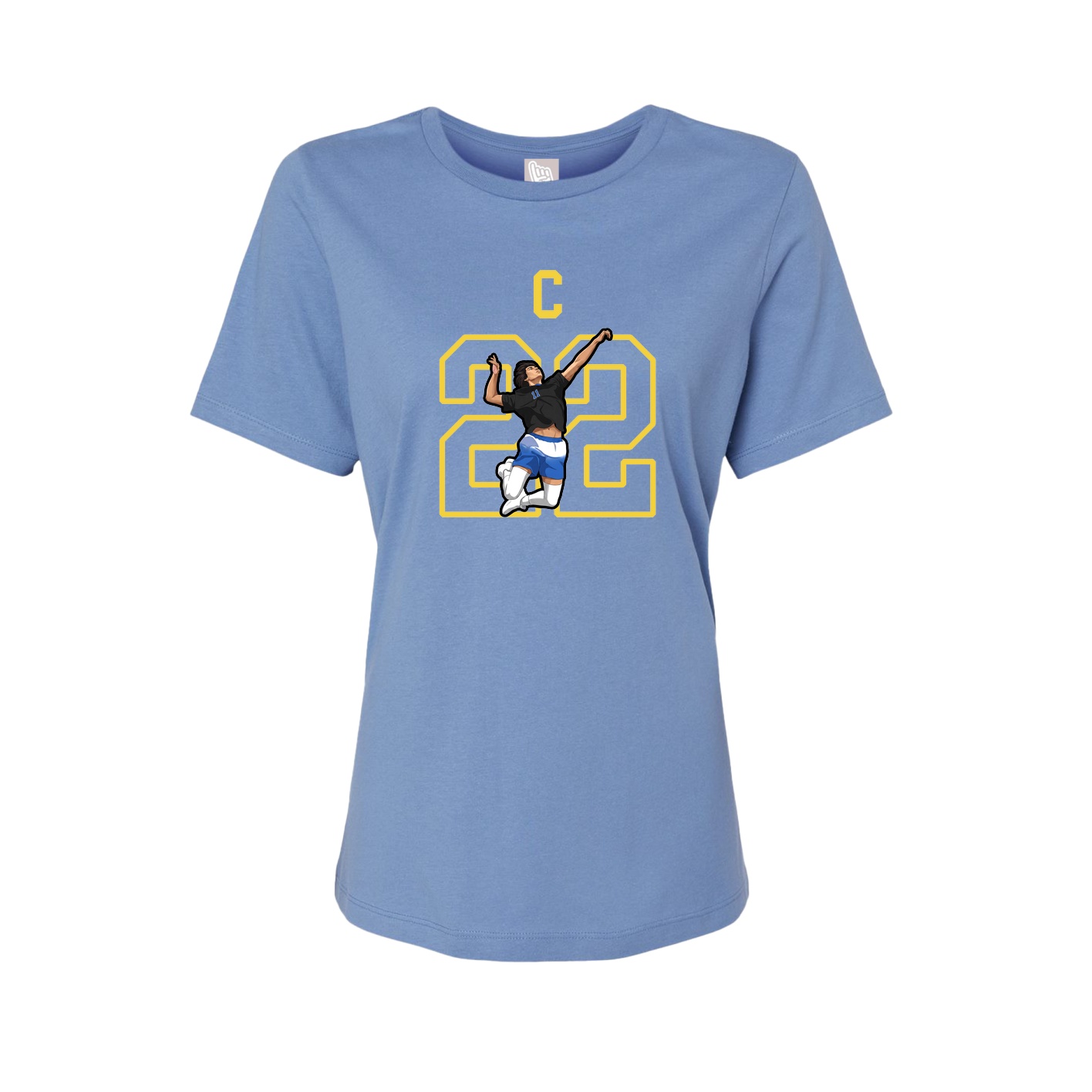 Fitted Women's Tee — Shirsey in Powder Blue