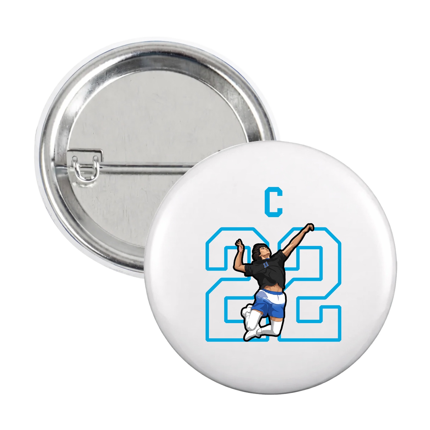 Game Day Button — Shirsey in White