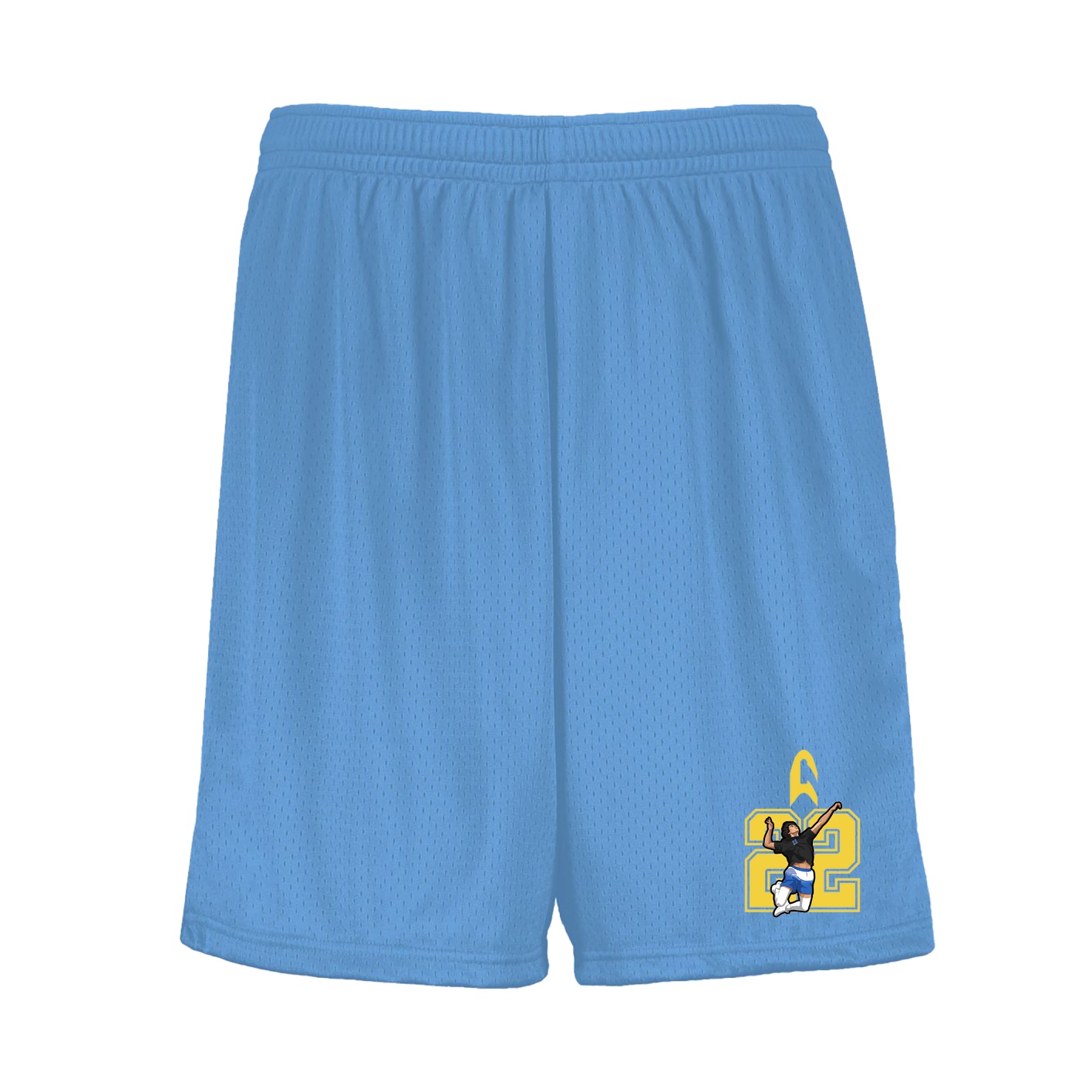 Shorts — Number in Light Blue