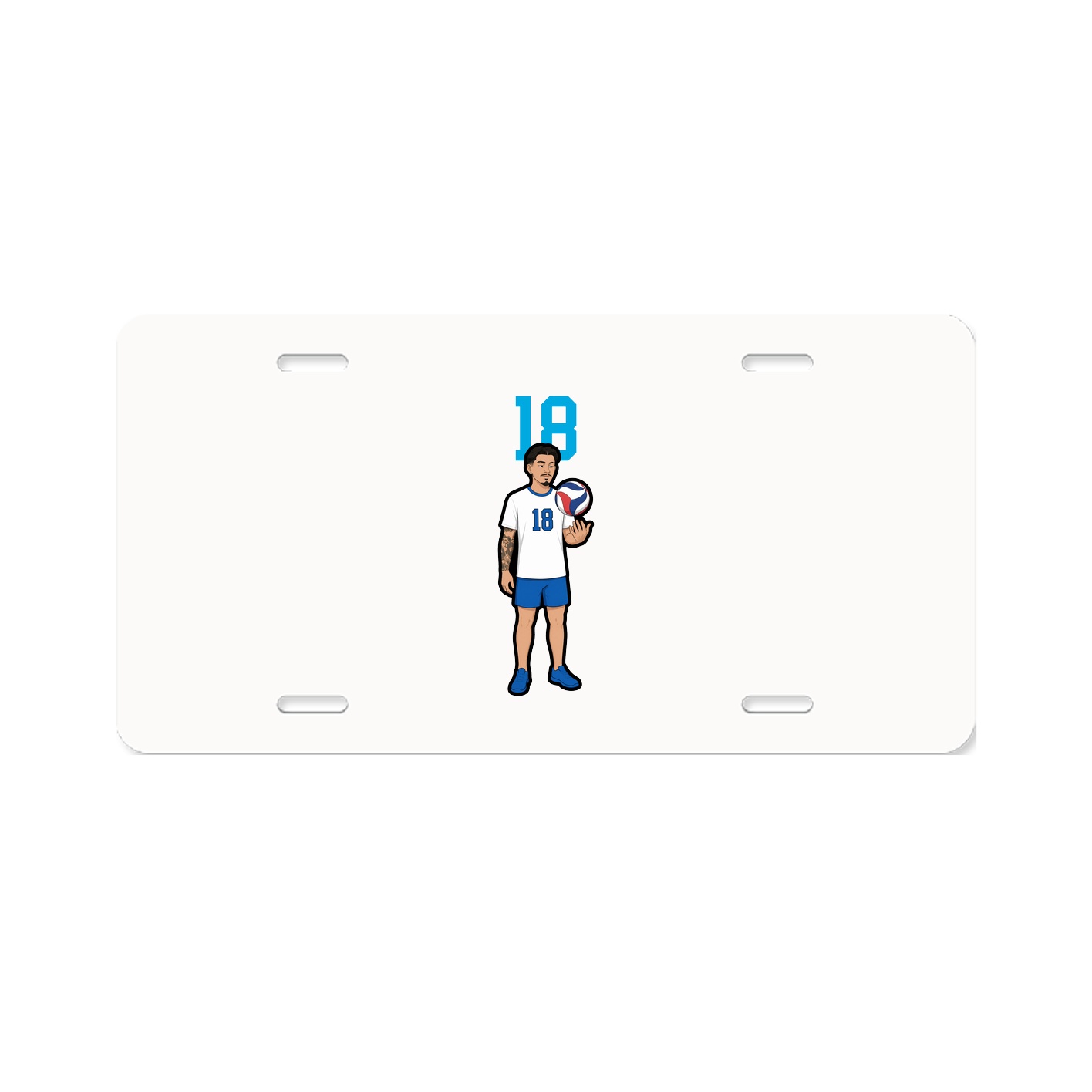 License Plate — Number Top in Classic