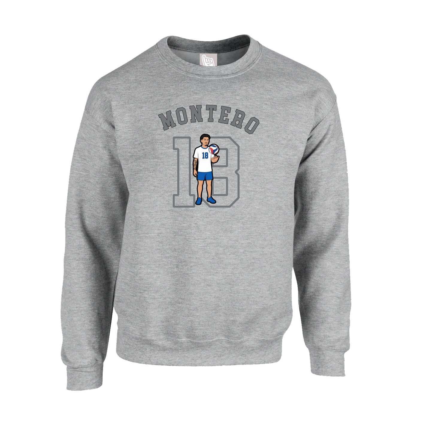 Fleece Crew — Shirsey Arch in Grey