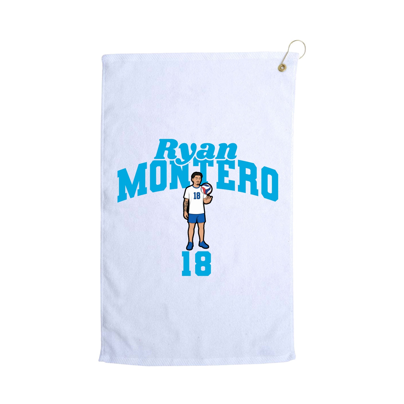Golf Towel — Signature Arch in White