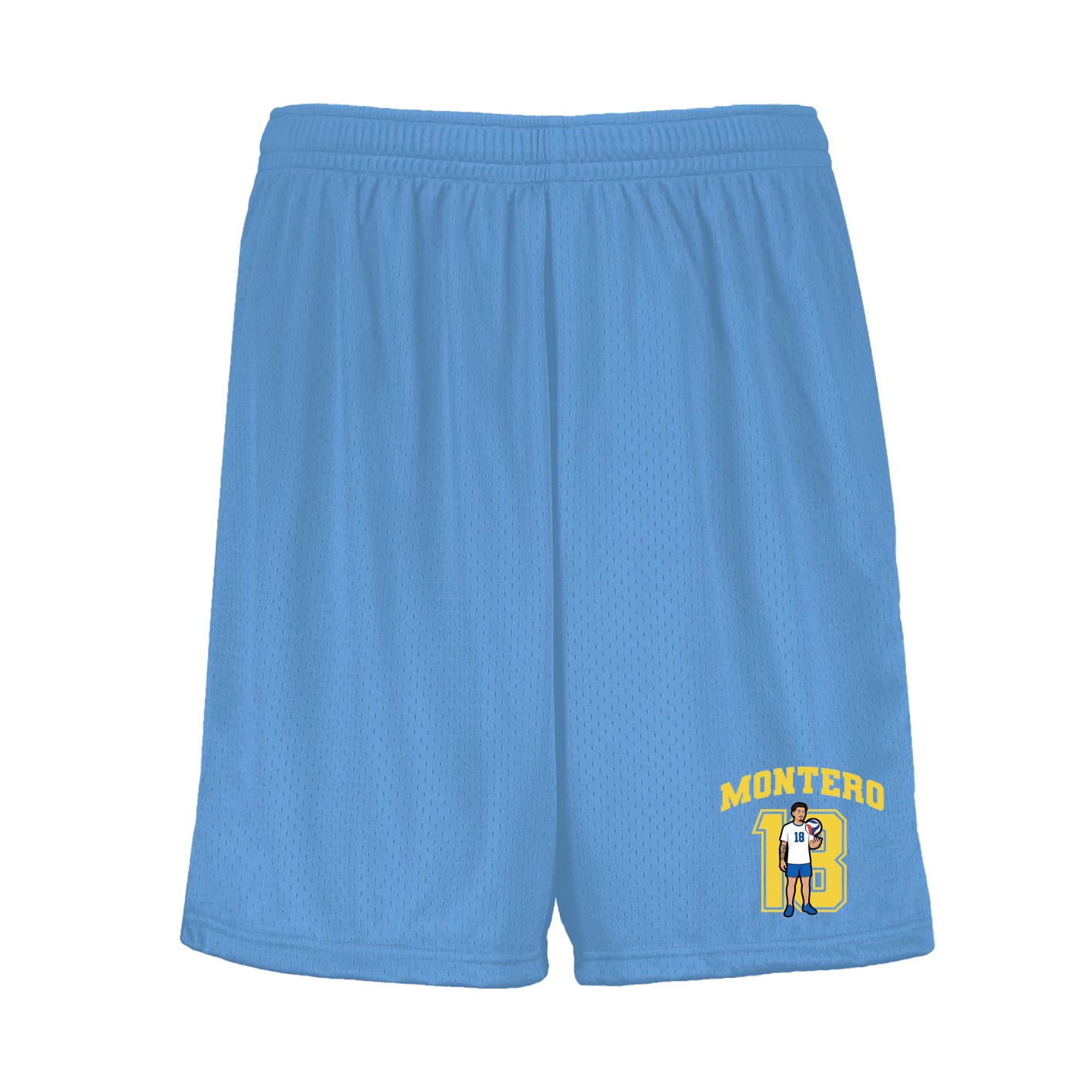 Shorts — Number in Light Blue