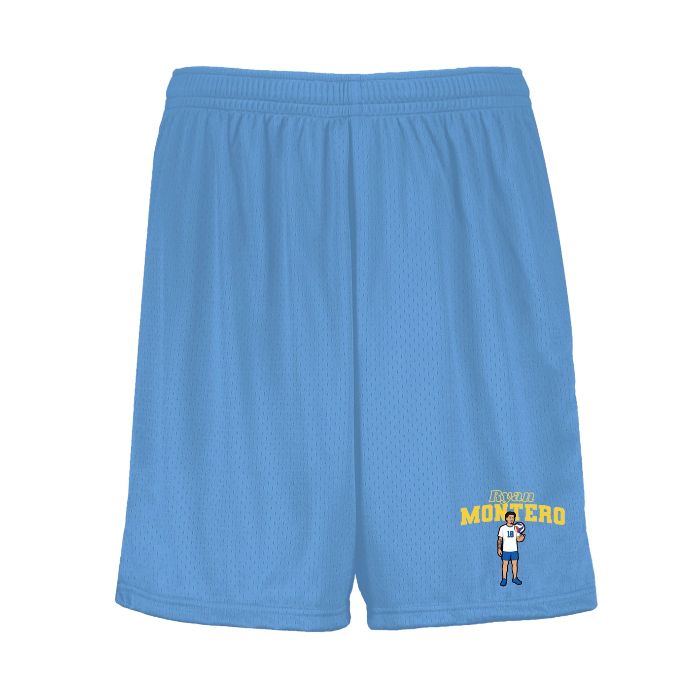 Shorts — Name Arch in Light Blue