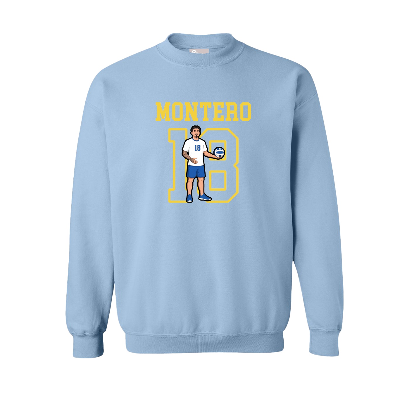 Fleece Crew — Shirsey in Light Blue