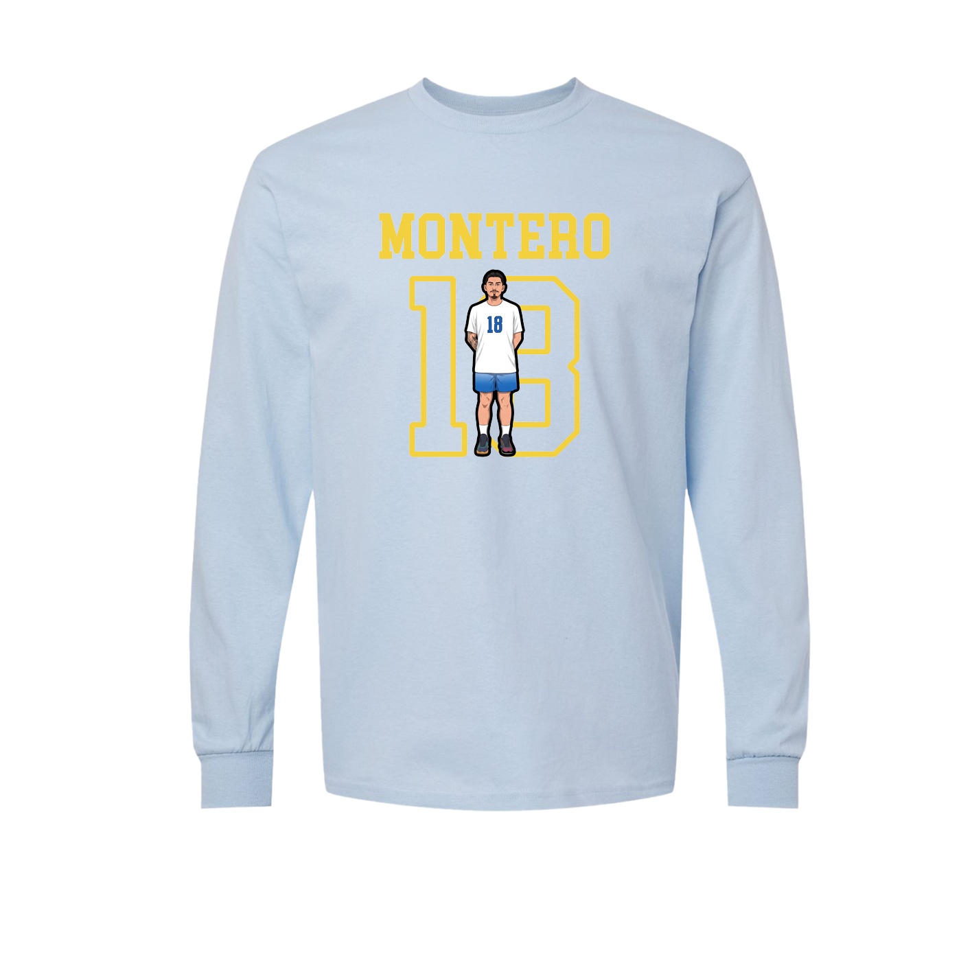 Long Sleeve Tee — Shirsey in Light Blue