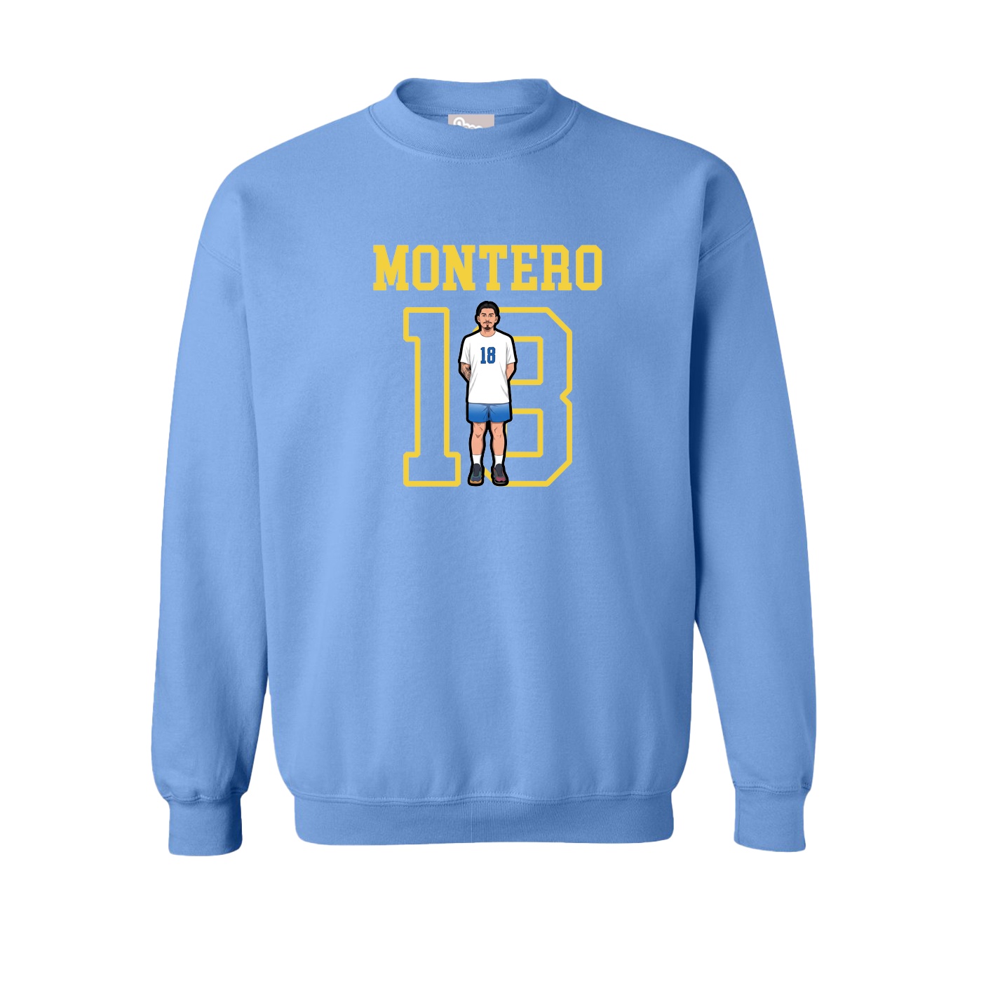 Fleece Crew — Shirsey in Powder Blue