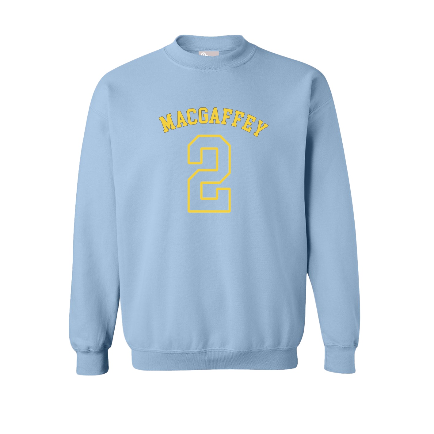 Fleece Crew — Shirsey Arch in Light Blue