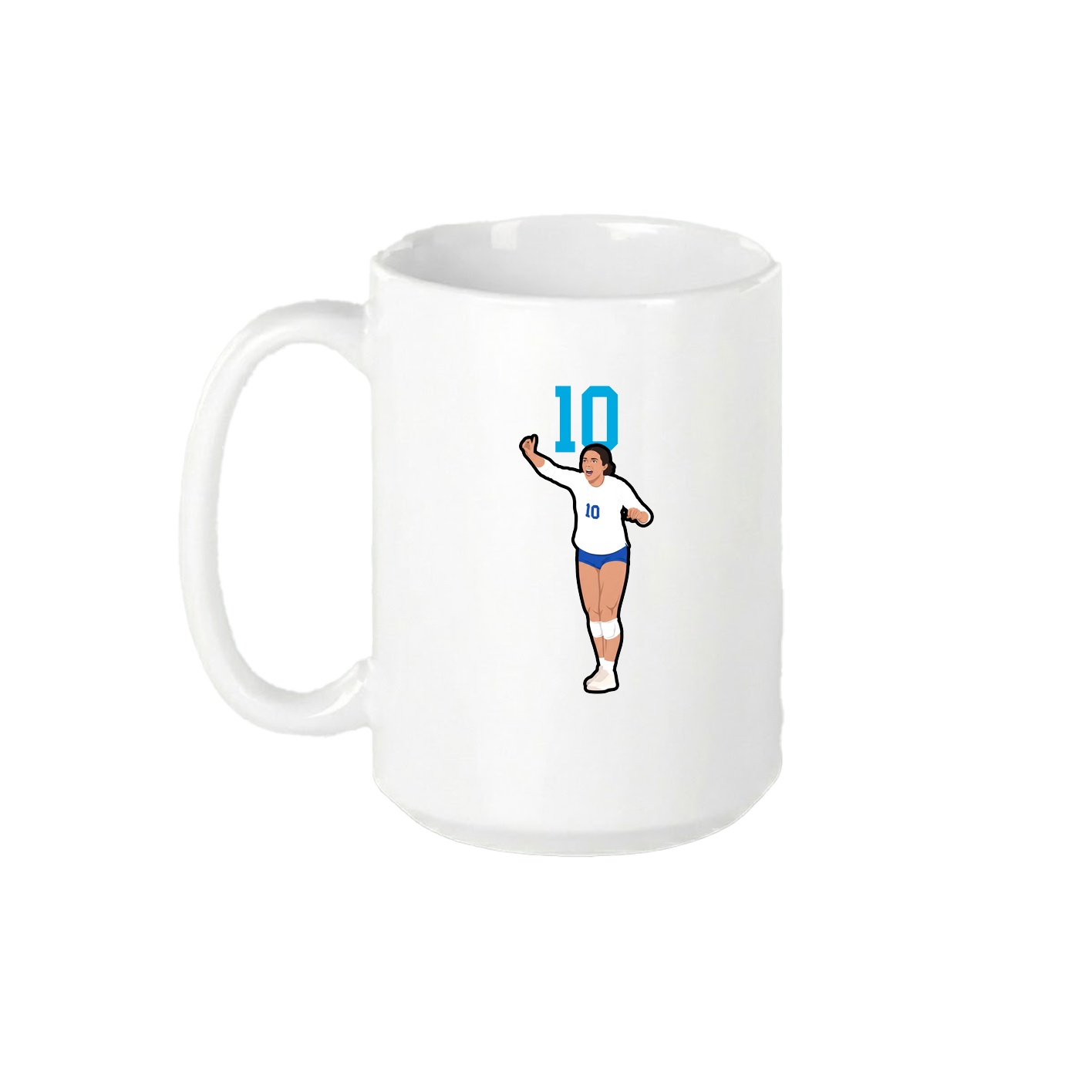 15oz Coffee Mug — Number Top in White